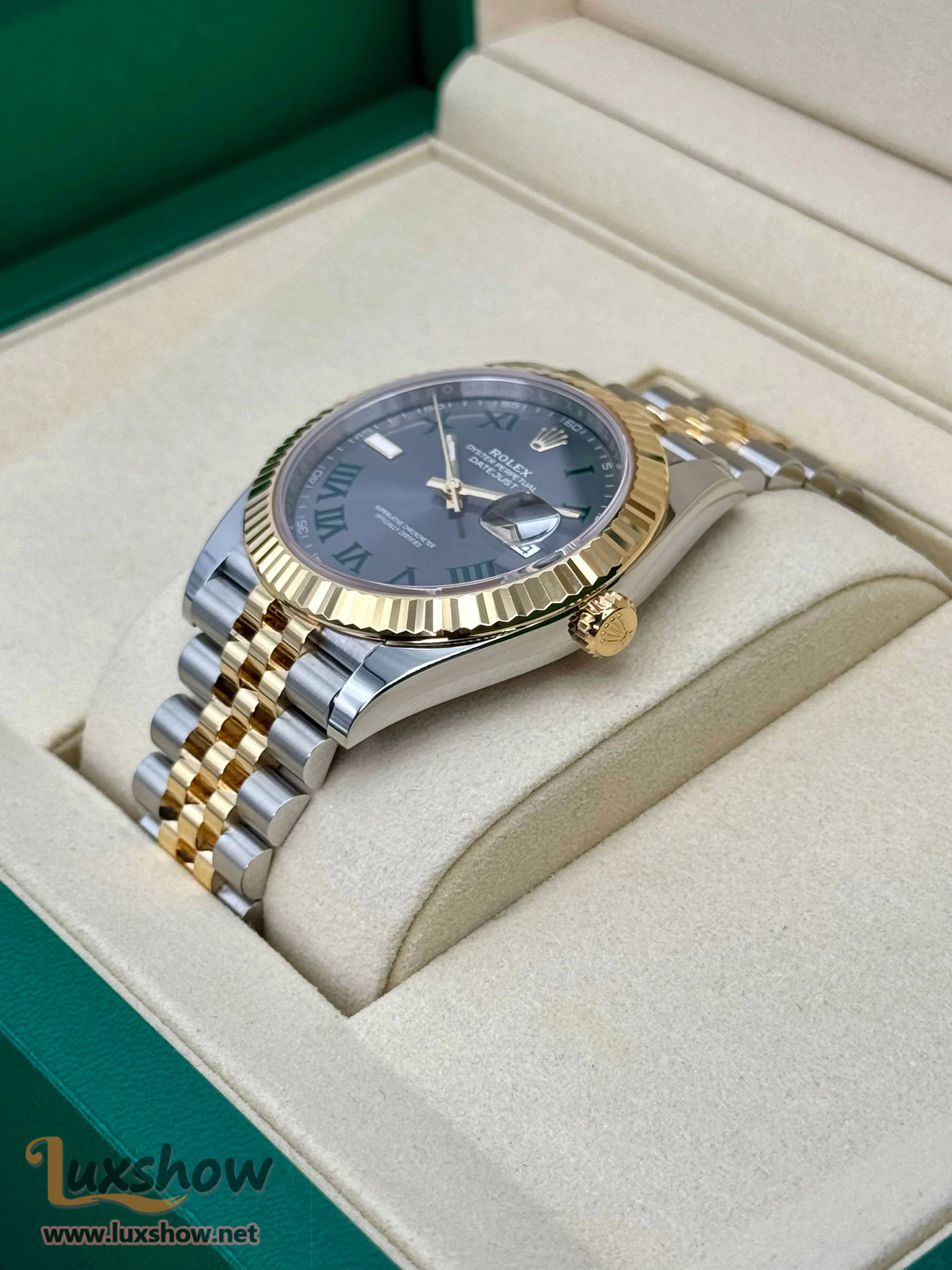 Rolex Datejust 41mm 126333 Two-Tone Jubilee Wimbledon Dial