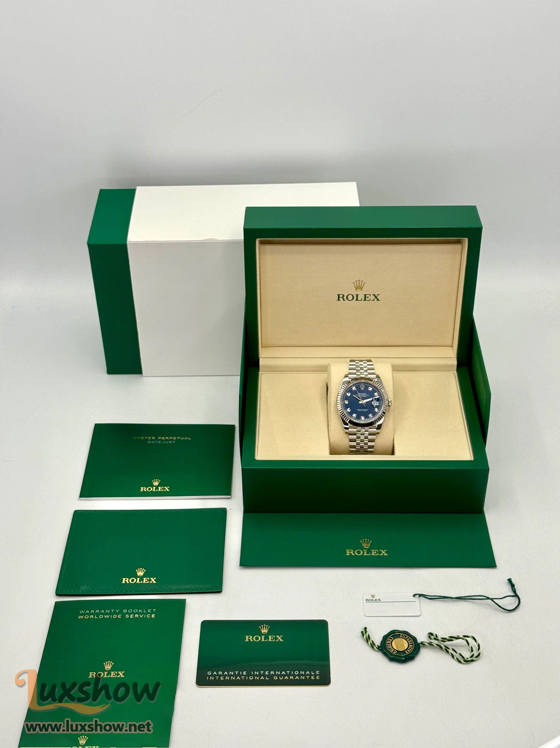 2025 Rolex Datejust 41mm 126334 Stainless Steel Jubilee Blue Diamond Dial