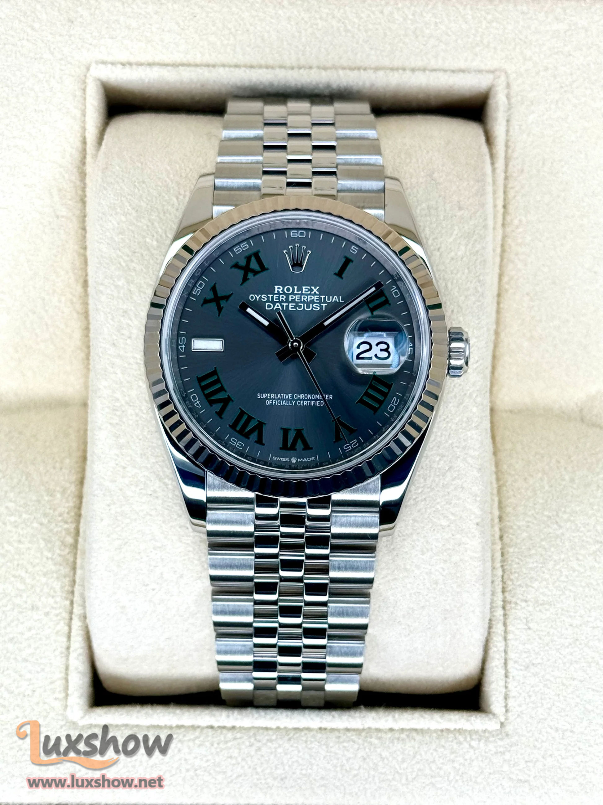 Rolex Datejust 36mm 126234 Jubilee Wimbledon Dial