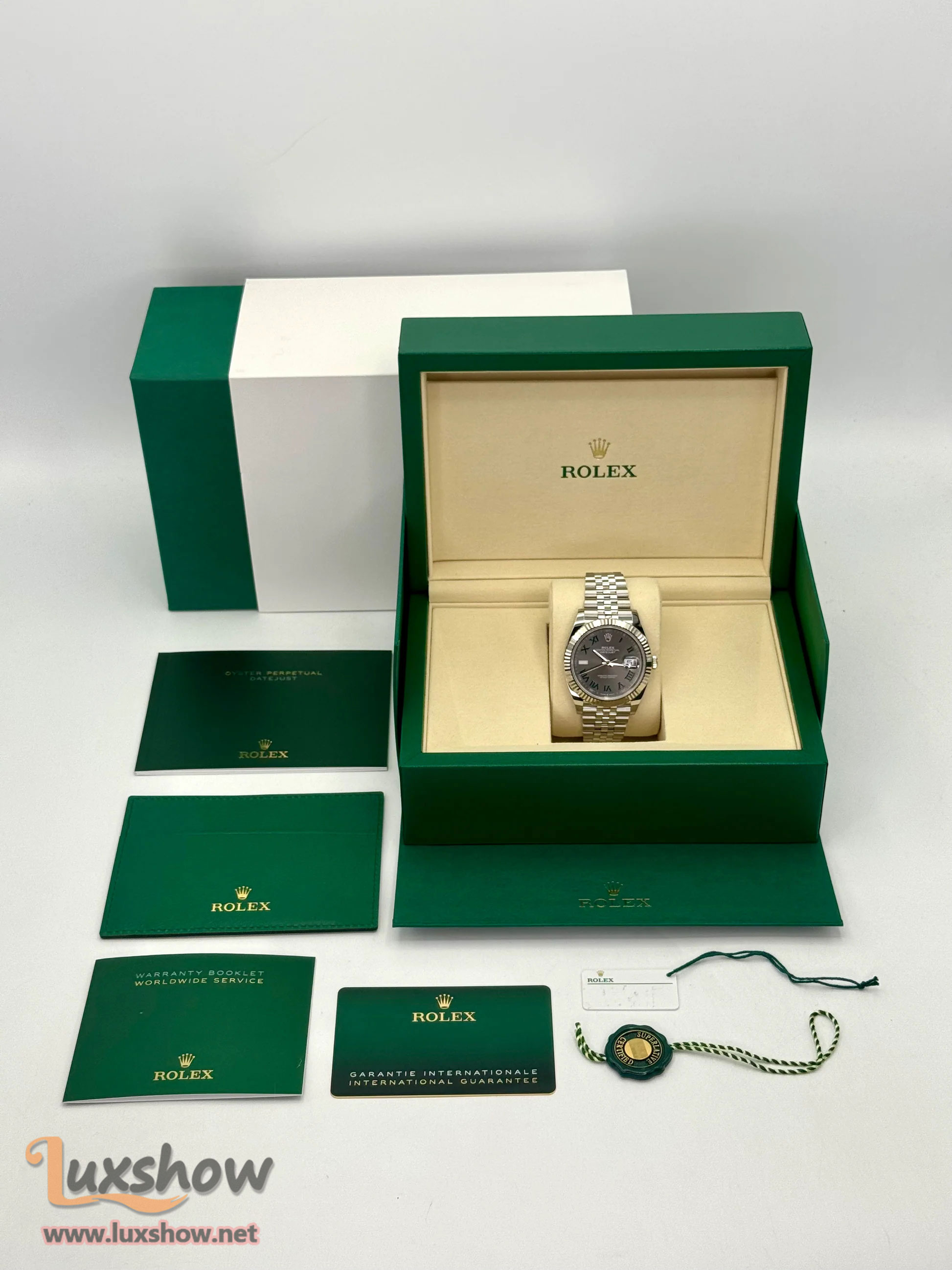 Rolex Datejust 41mm 126334 Jubilee Wimbledon Dial