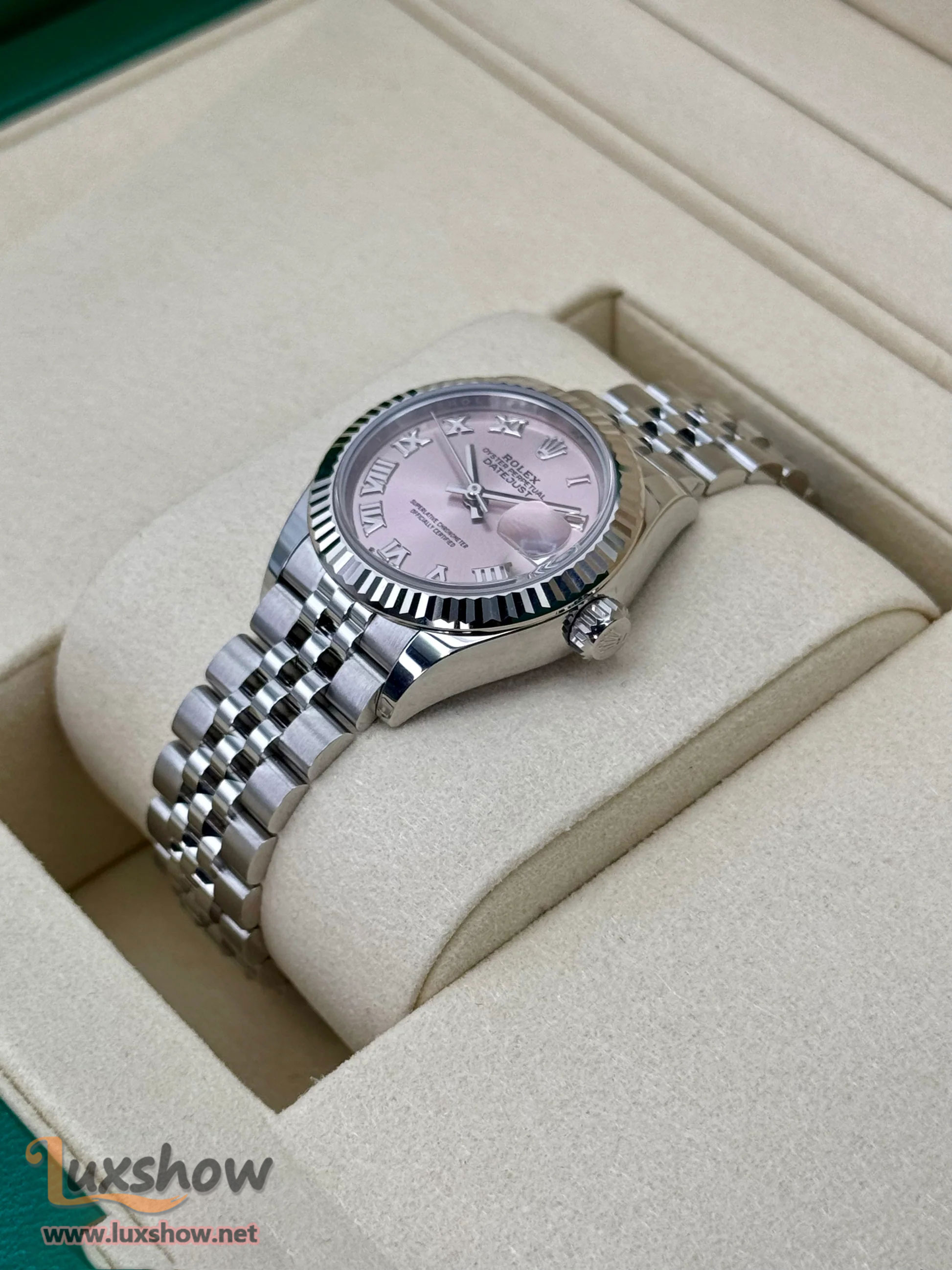 Rolex Lady Datejust 28mm 279174 Stainless Steel Jubilee Pink Dial