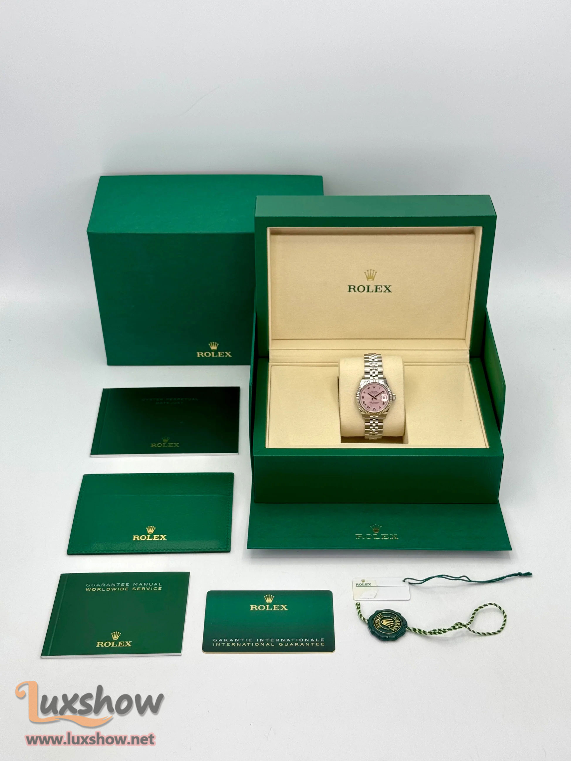 Rolex Lady Datejust 28mm 279174 Stainless Steel Jubilee Pink Dial