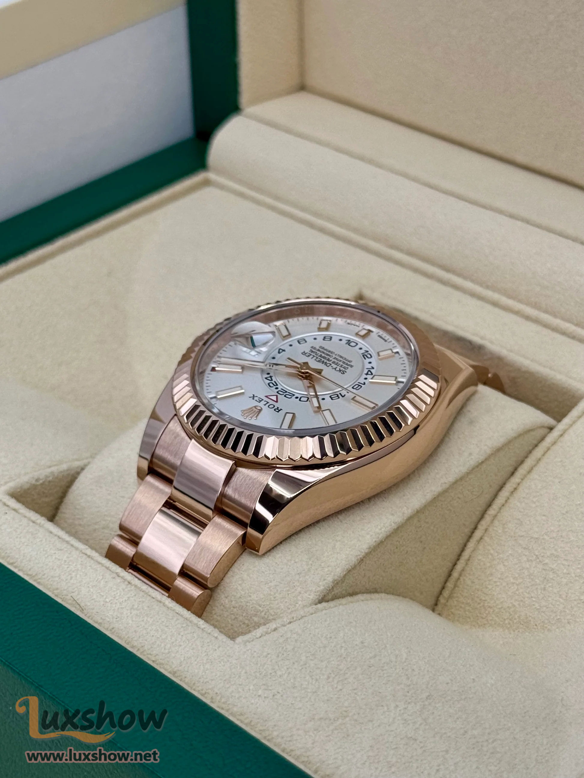 Rolex Sky-Dweller 42mm 326935 Rose Gold White Dial