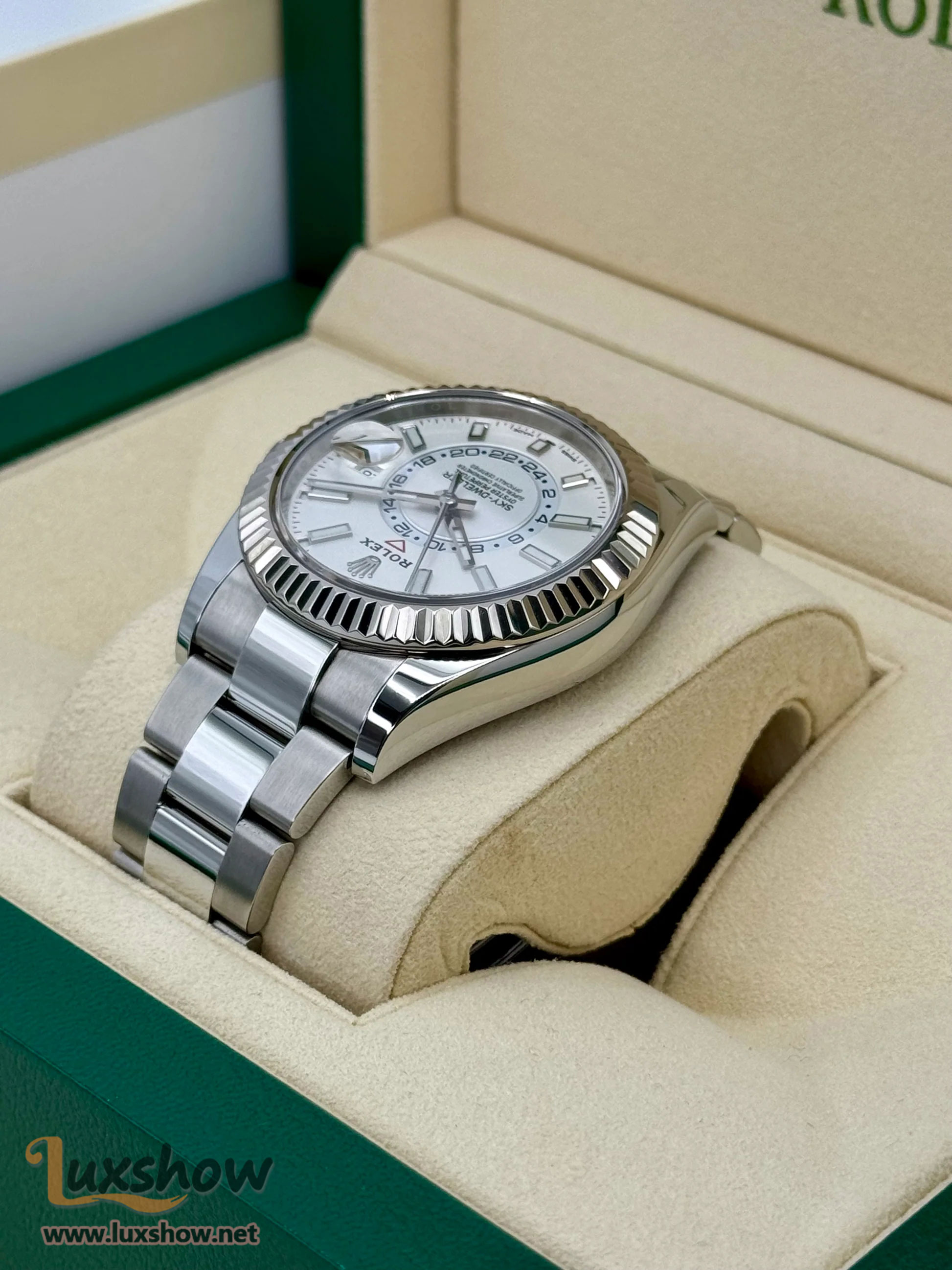 Rolex Sky-Dweller 42mm 326934 Stainless Steel Oyster White Dial