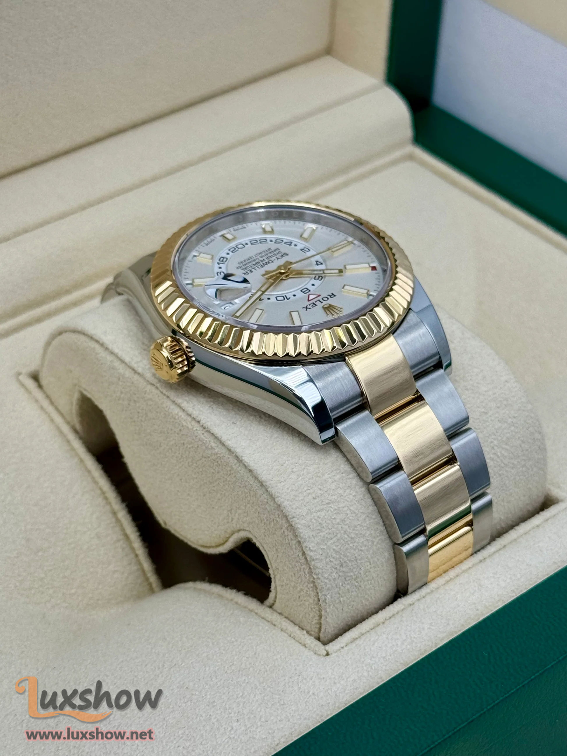 Rolex Sky-Dweller 42mm 326933 Two-Tone Oyster White Dial