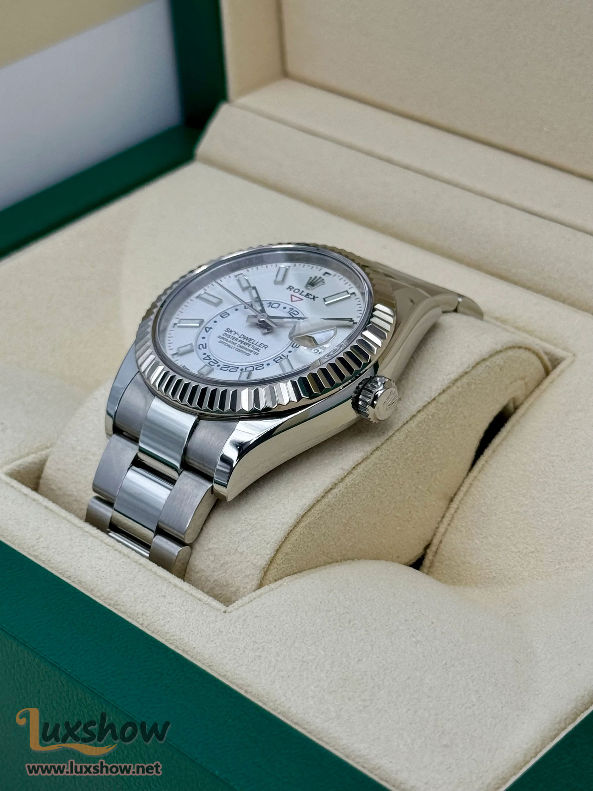 Rolex Sky-Dweller 42mm 326934 Stainless Steel Oyster White Dial