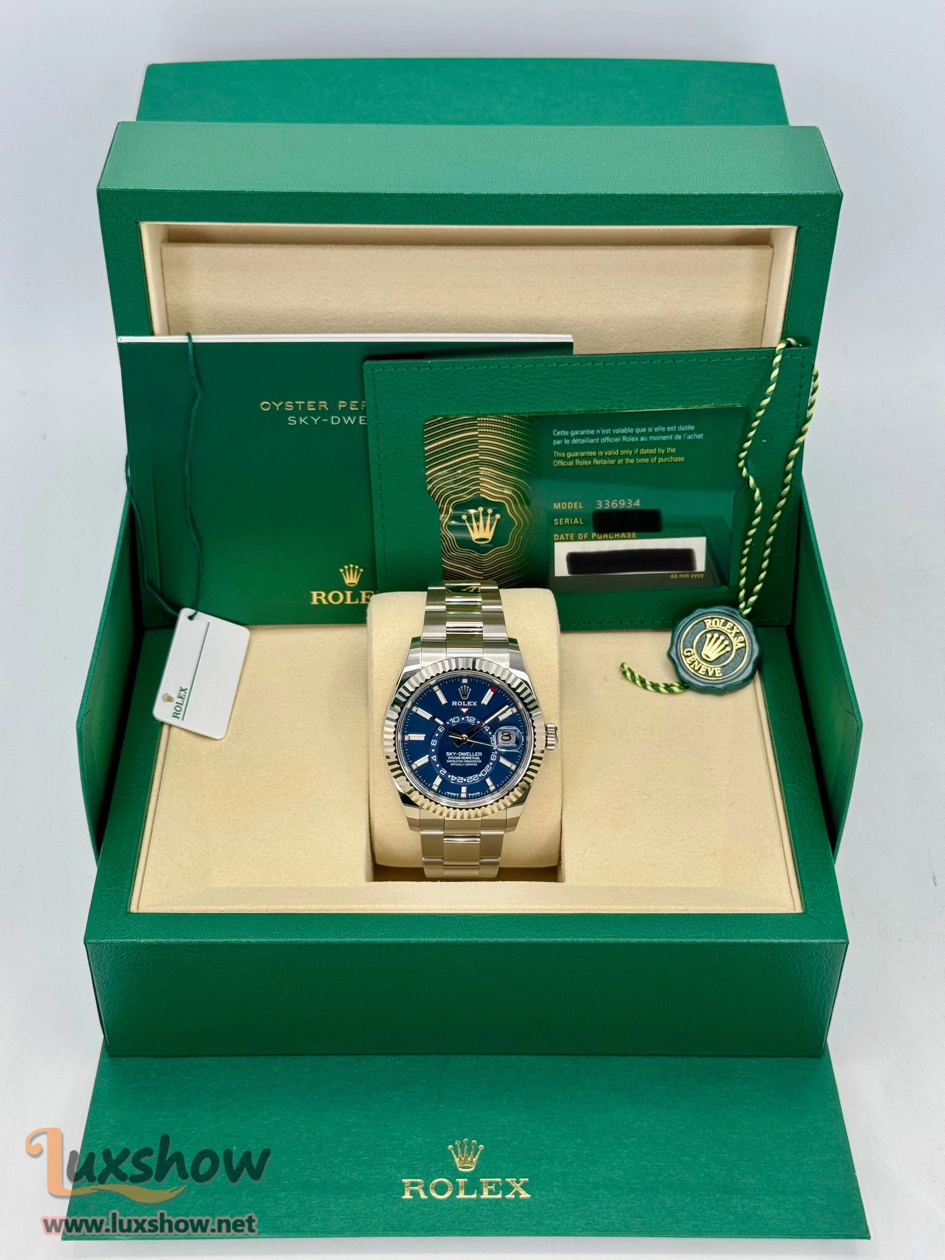 Rolex Sky-Dweller 42mm 336934 Oyster Blue Dial