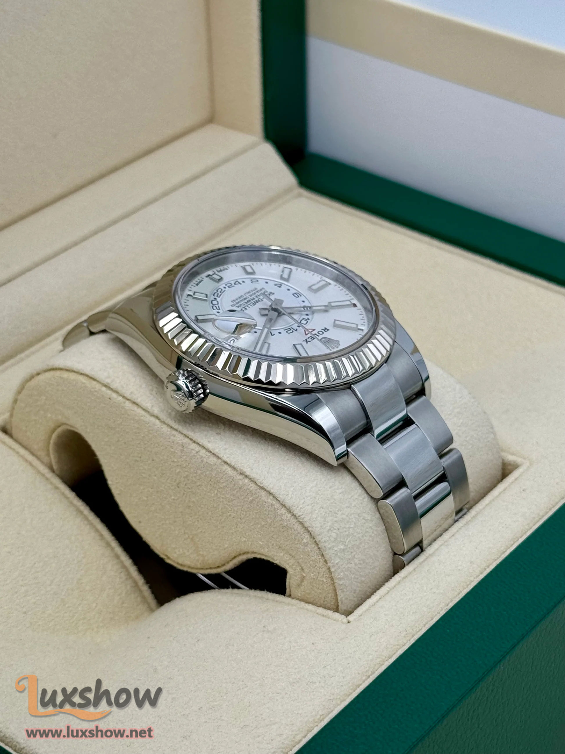 Rolex Sky-Dweller 42mm 326934 Stainless Steel Oyster White Dial