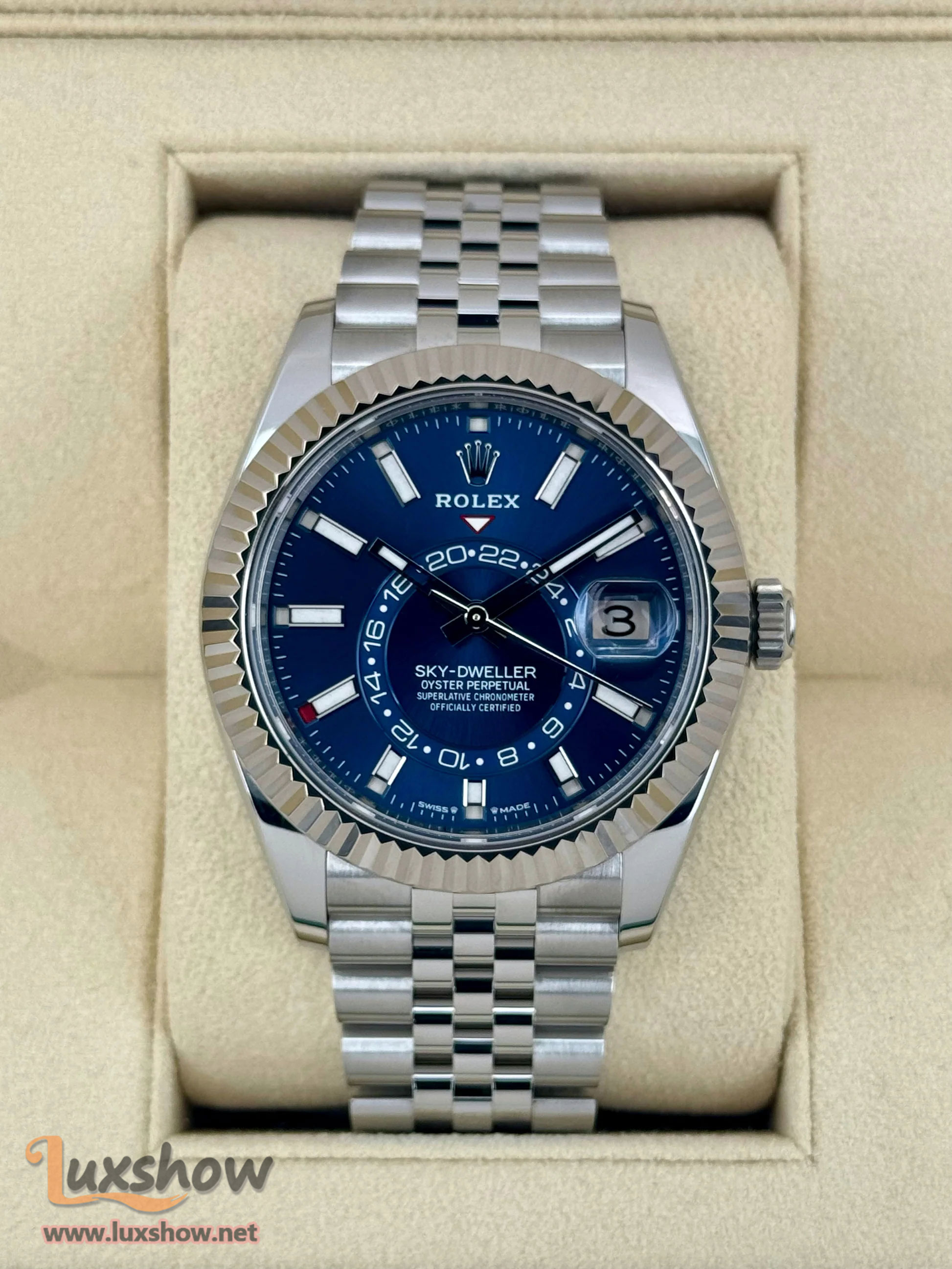 Rolex Sky-Dweller 42mm 336934 Jubilee Blue Dial