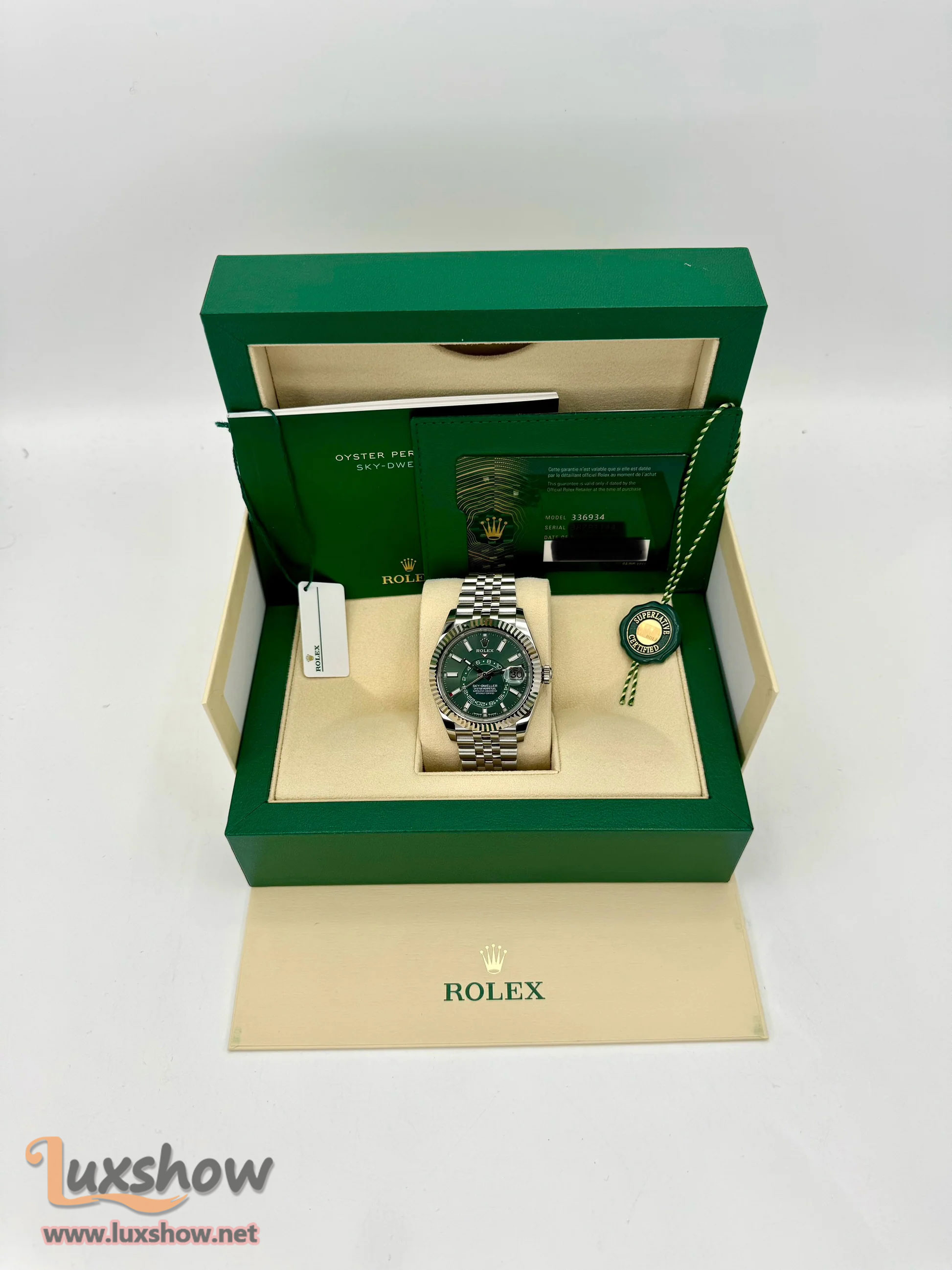 Rolex Sky-Dweller 42mm 336934 Jubilee Green Dial