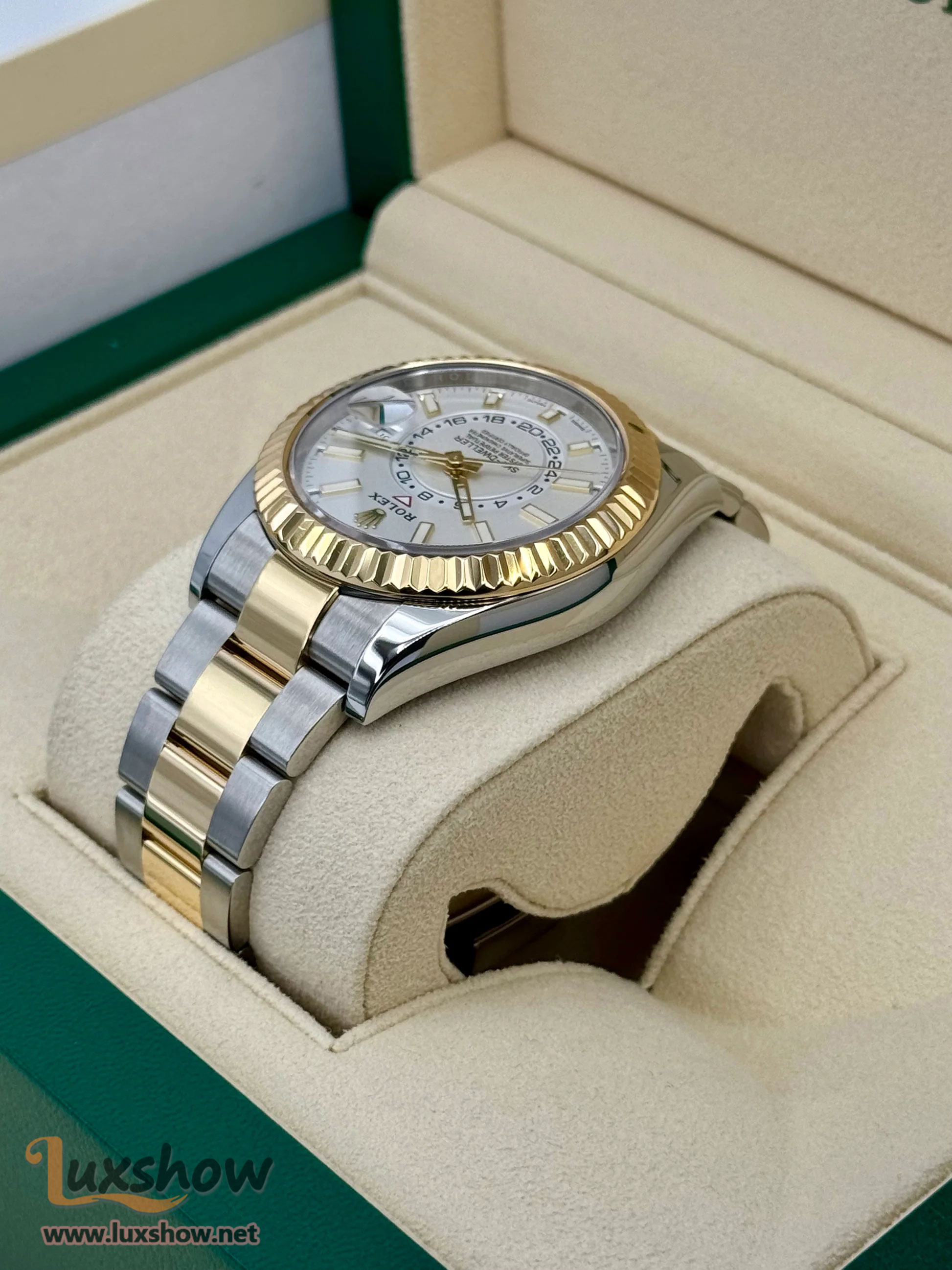 Rolex Sky-Dweller 42mm 326933 Two-Tone Oyster White Dial