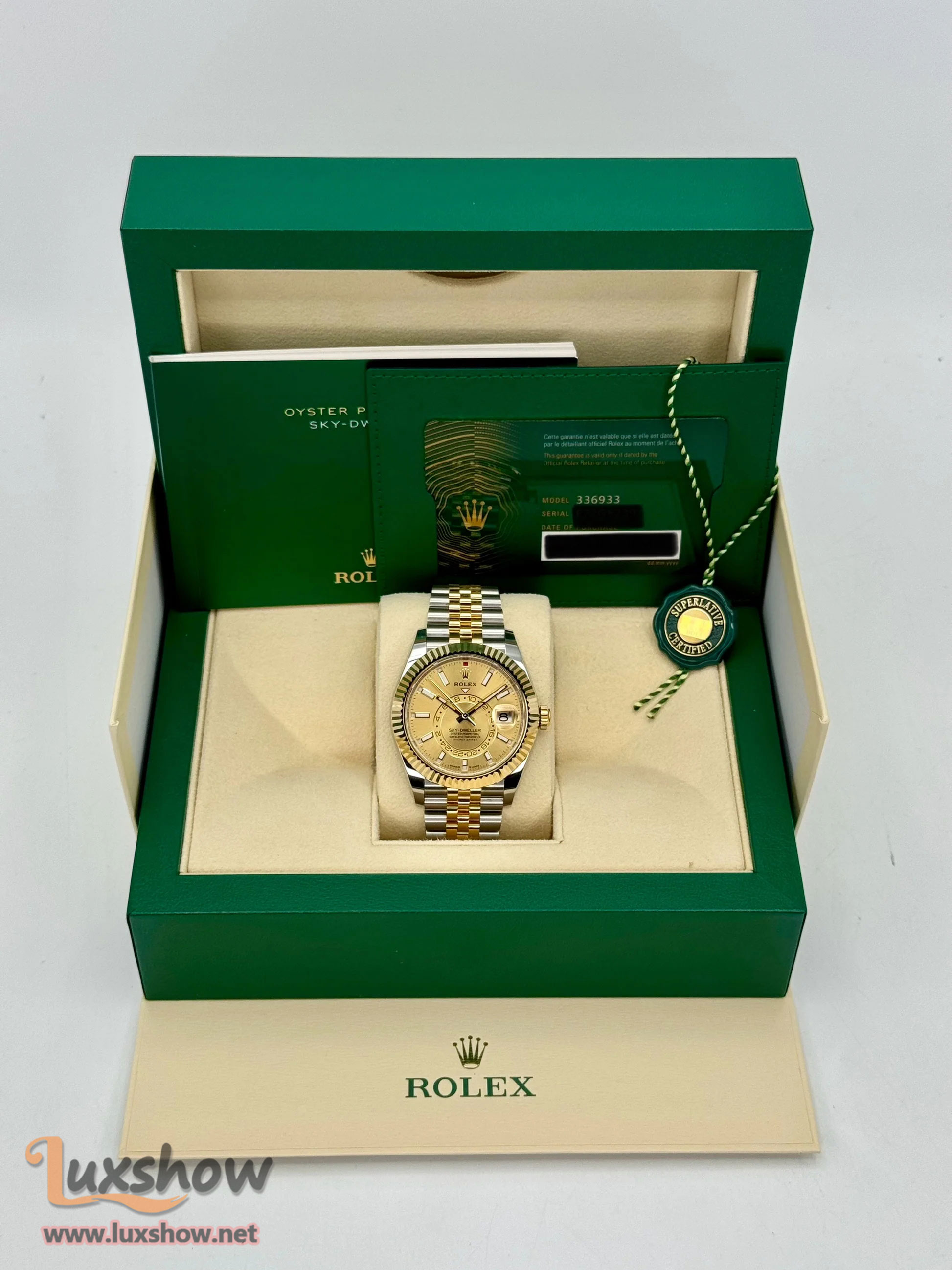 Rolex Sky-Dweller 42mm 336933 Jubilee White Dial