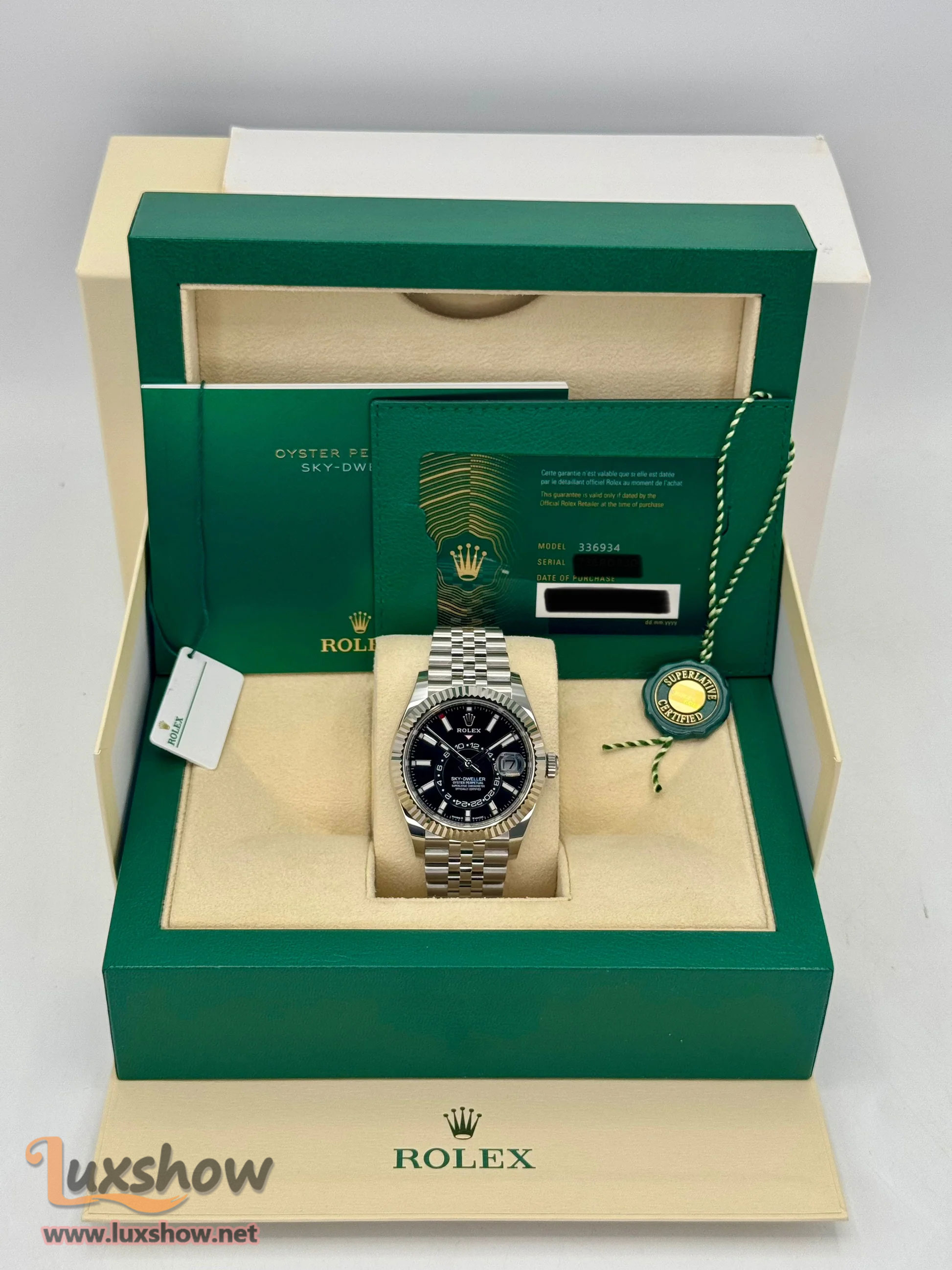 Rolex Sky-Dweller 42mm 336934 Jubilee Black Dial