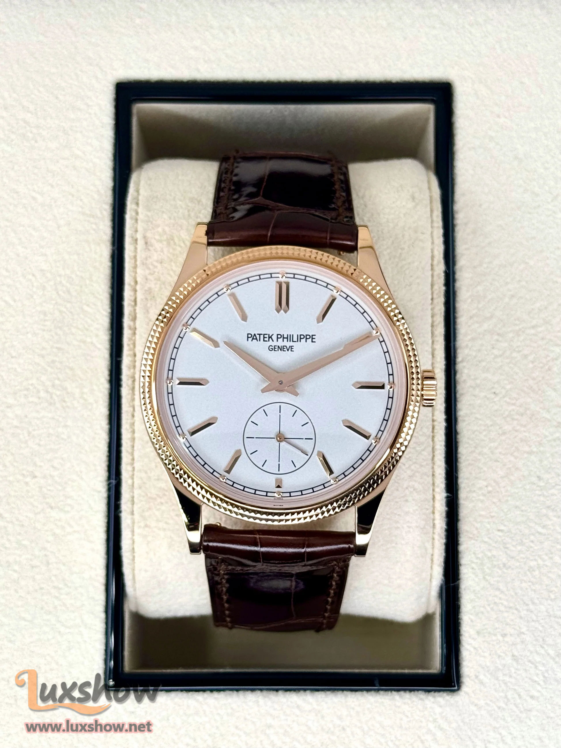 Patek Philippe Calatrava 40mm 6119R Rose Gold White Dial