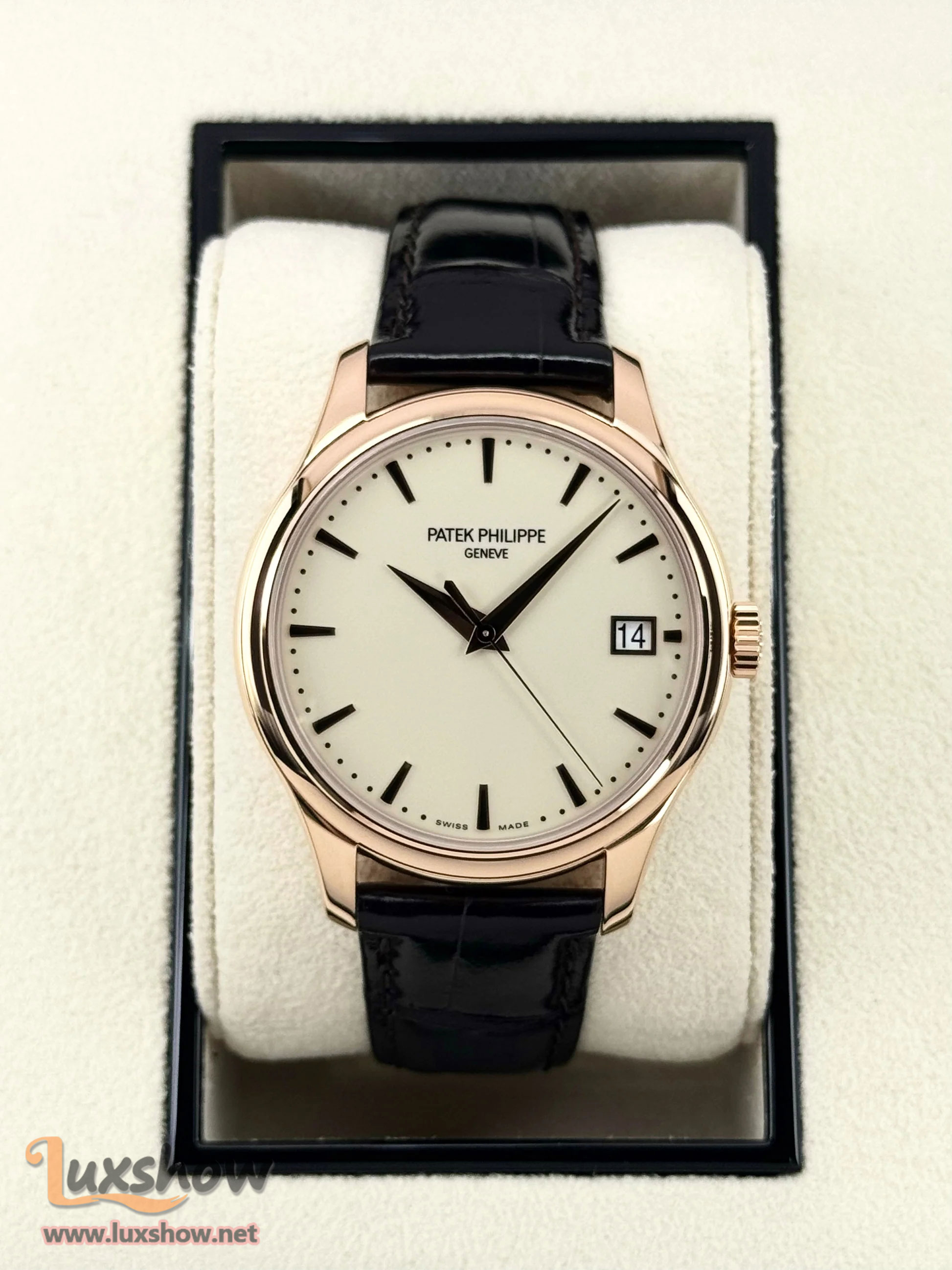 Patek Philippe Calatrava 39mm 5227R Rose Gold Ivory Dial