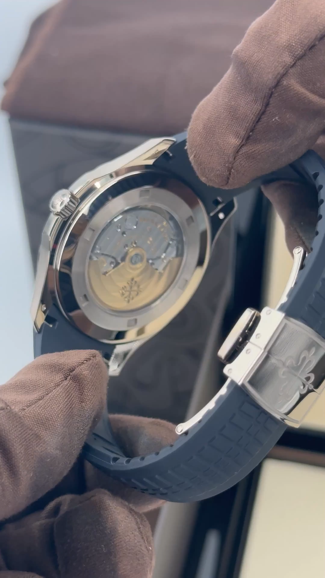 Patek Philippe Aquanaut 5168G 42.2mm White Gold Blue Dial