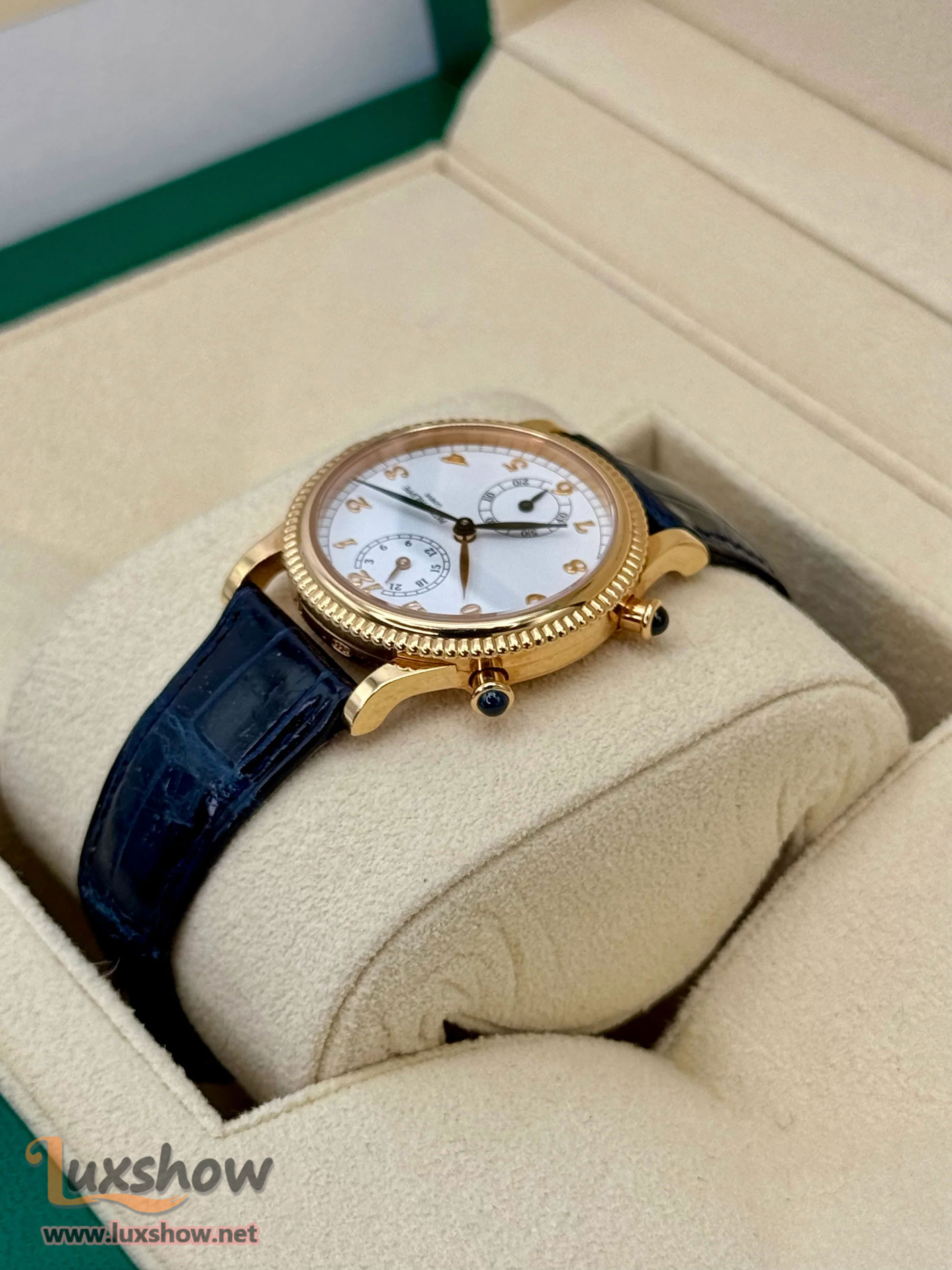 Patek Philippe Travel Time 18k 29mm 4864R Yellow Gold White Dial