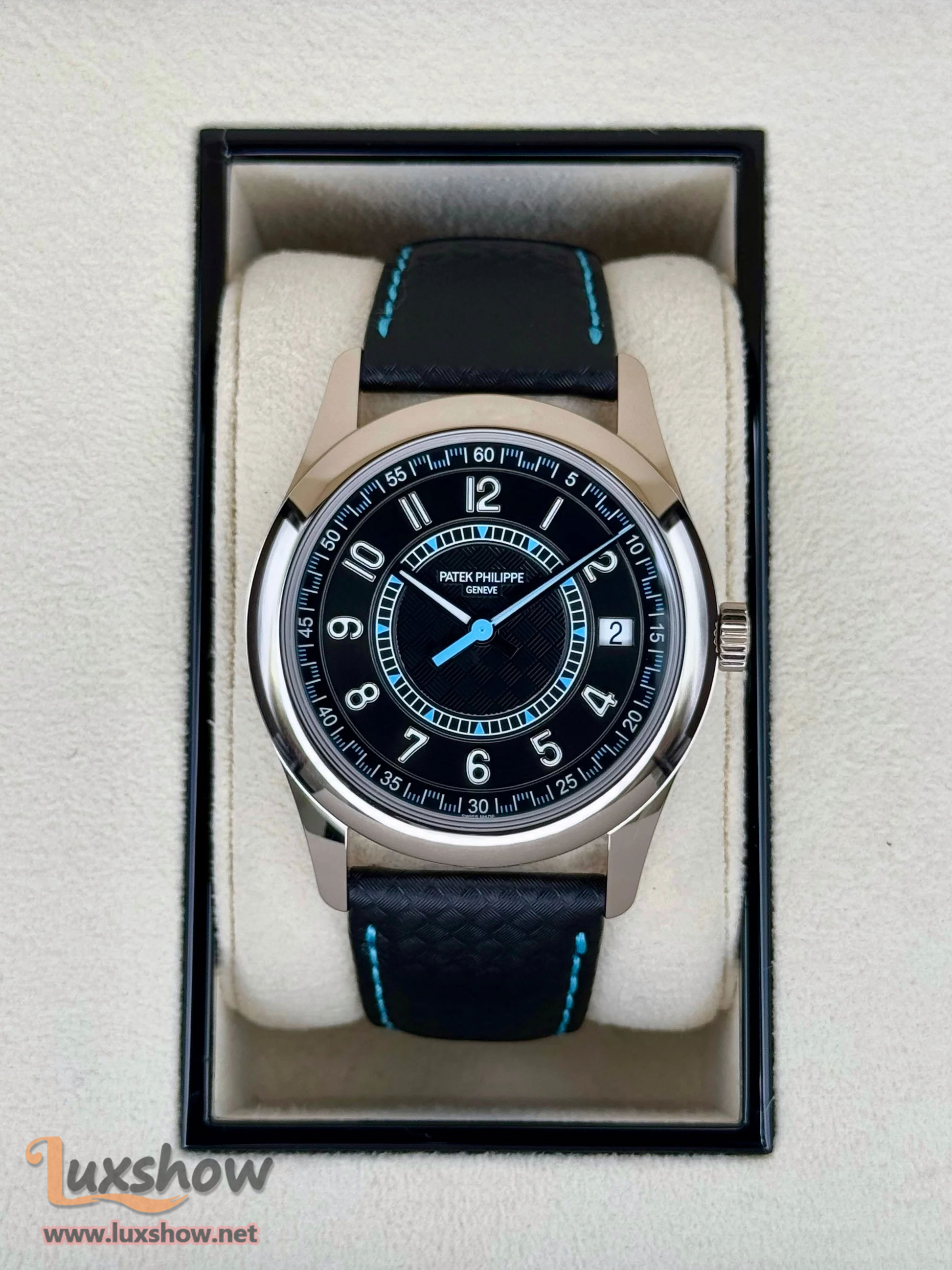 Patek Philippe 6007G Calatrava White Gold Black Dial