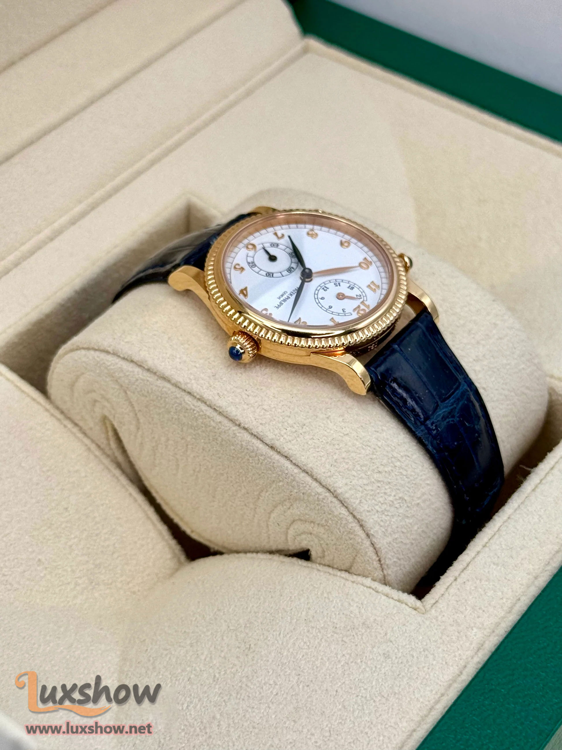 Patek Philippe Travel Time 18k 29mm 4864R Yellow Gold White Dial