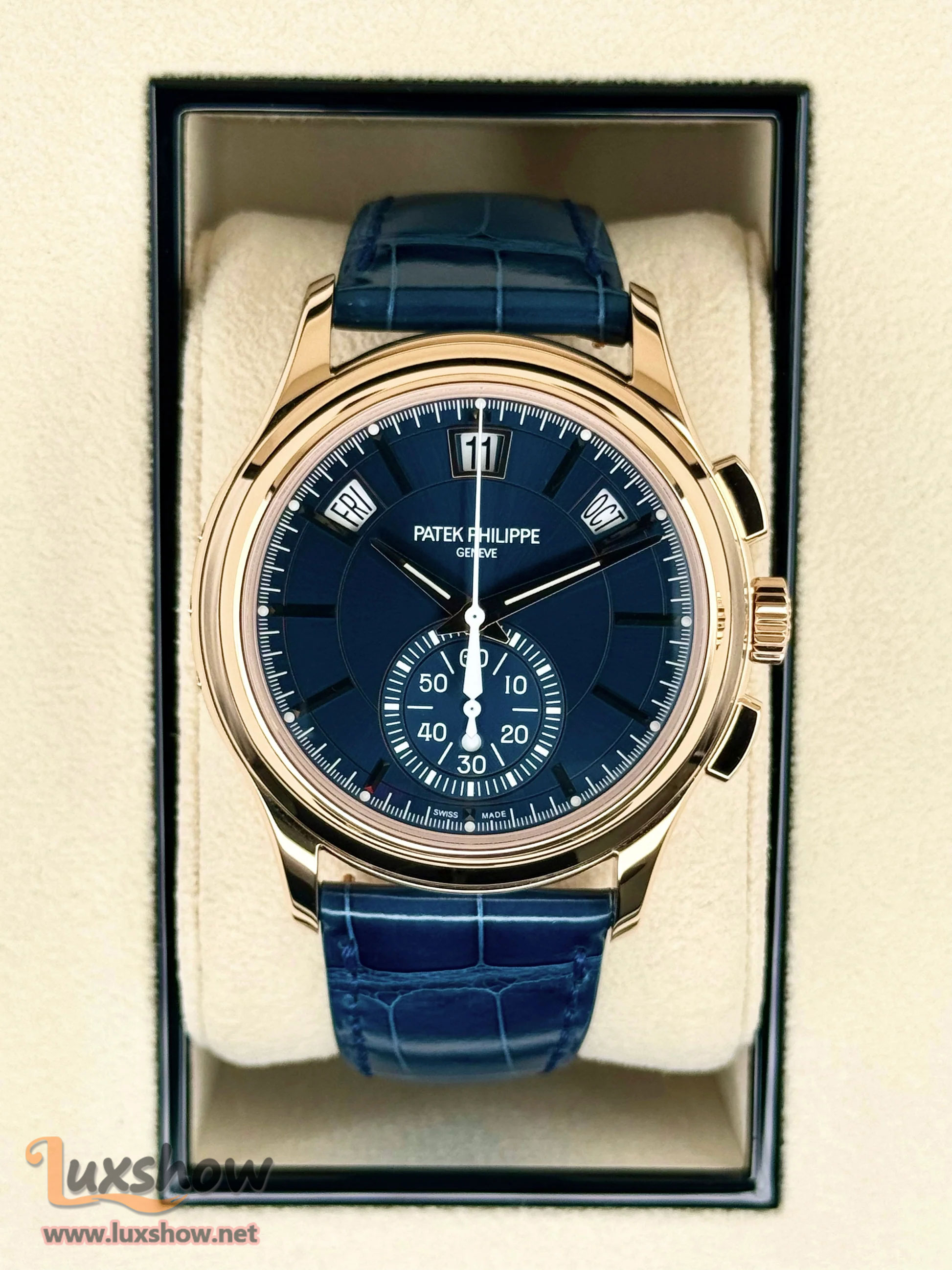 Patek Philippe 5905R Flyback Chronograph Annual Calendar Blue Dial