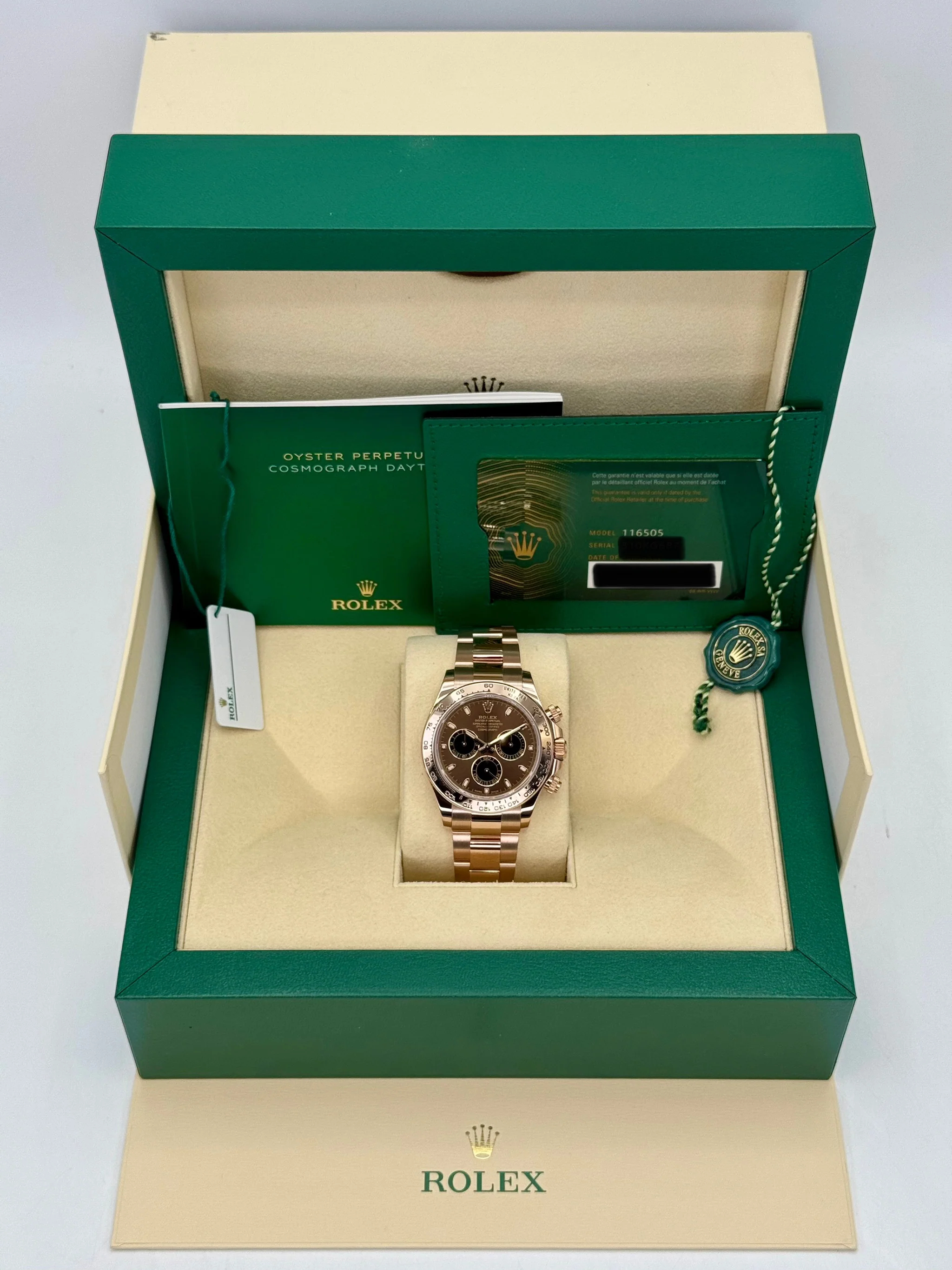 Rolex Daytona 40mm 116505 Rose Gold Chocolate Dial