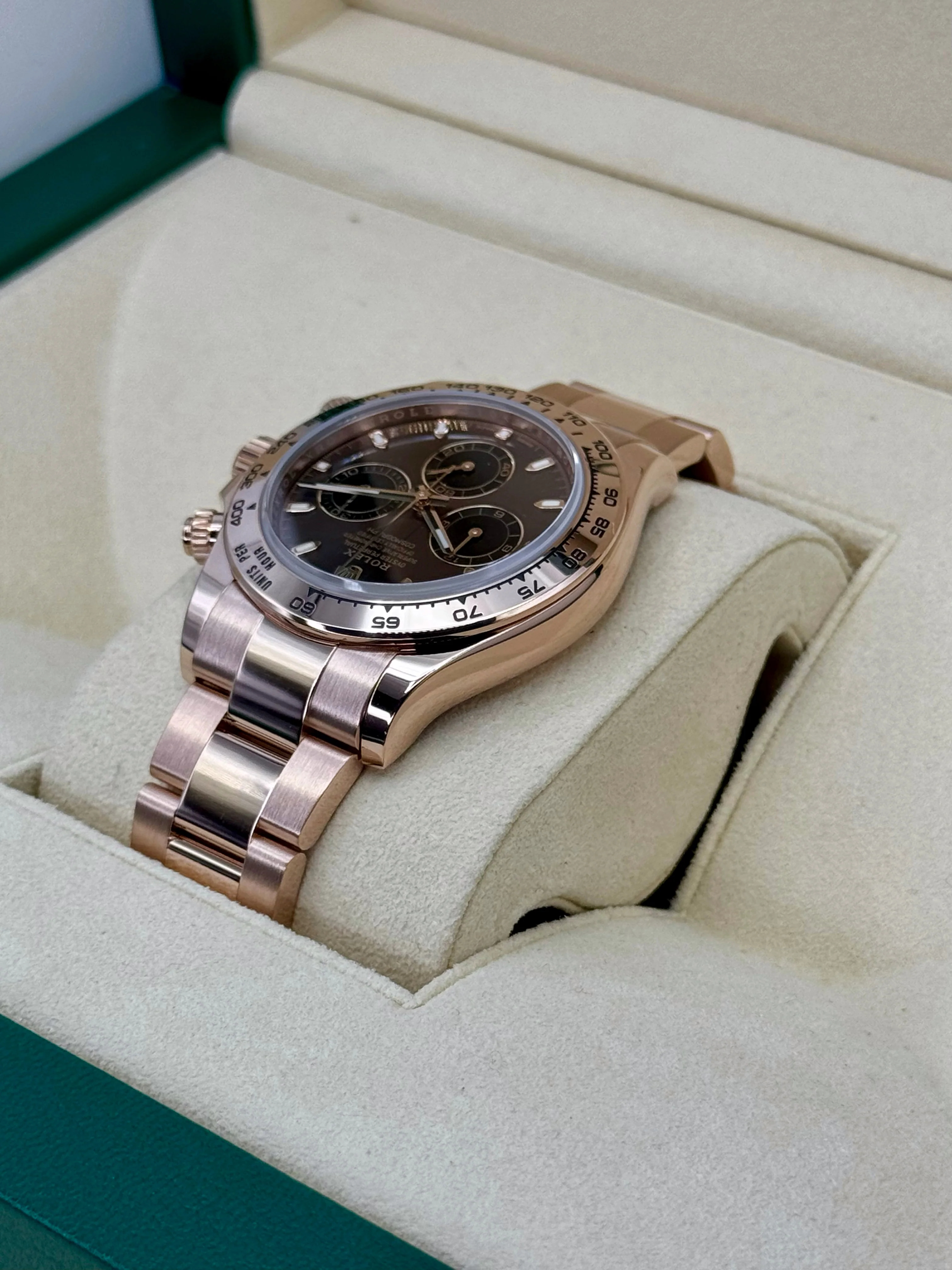 Rolex Daytona 40mm 116505 Rose Gold Chocolate Dial