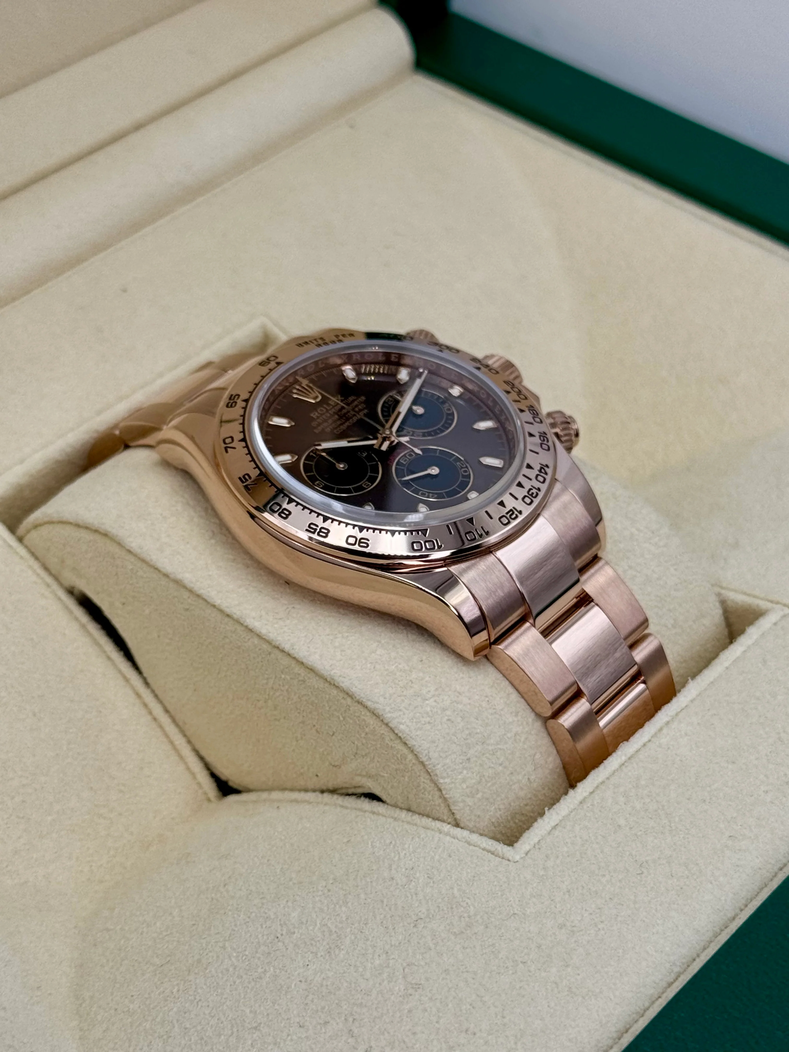 Rolex Daytona 40mm 116505 Rose Gold Chocolate Dial