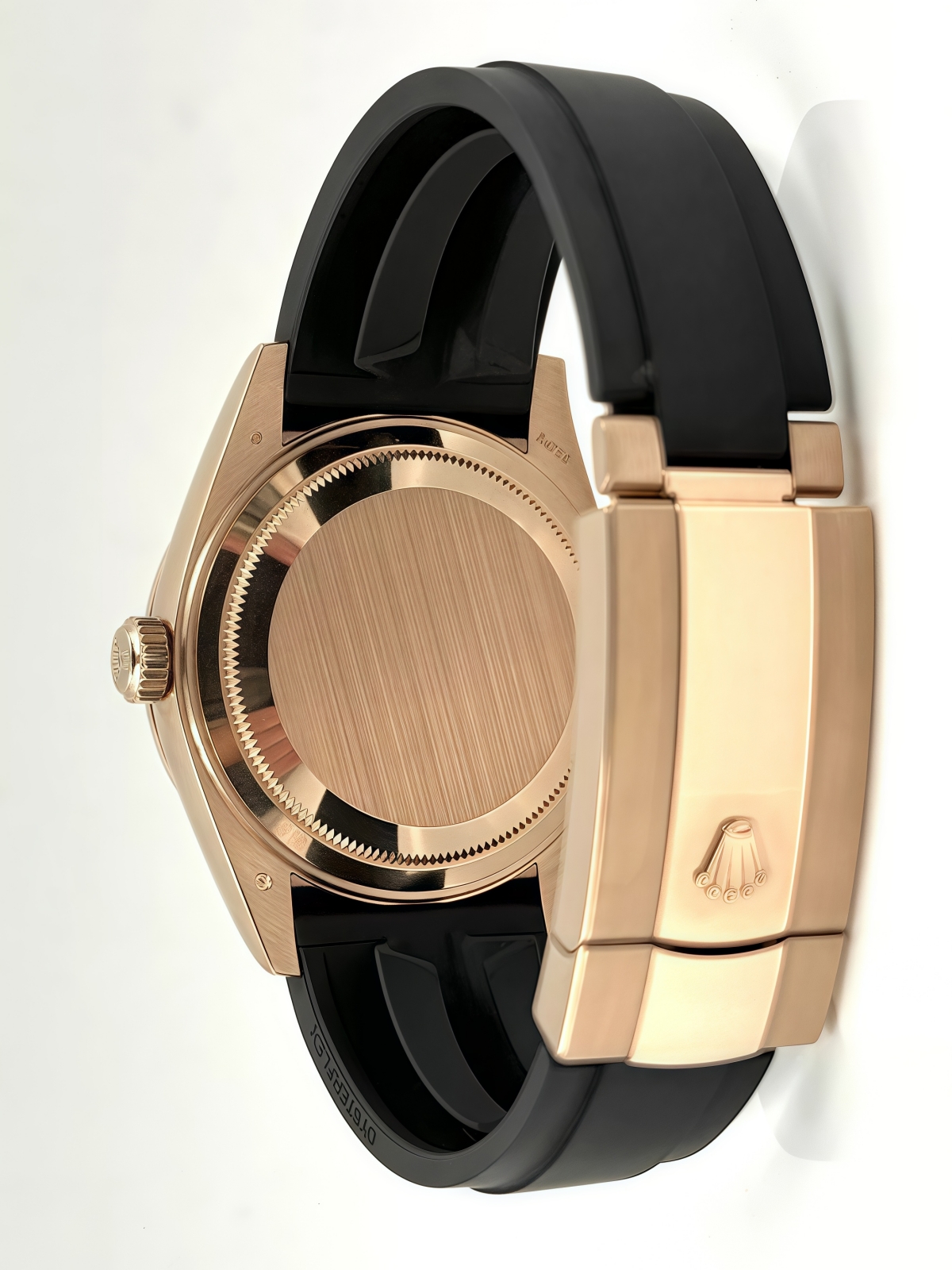 【Super Clone】ROLEX  Sky-Dweller 42mm Rose Gold Chocolate Dial Oysterflex - 336235