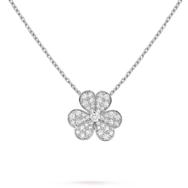 Regalia jewelryCLOVER DIAMOND NECKLACE SILVER
