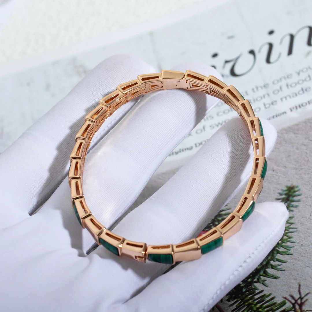 Regalia jewelrySERPENTI BRACELET PINK GOLD MALACHITE