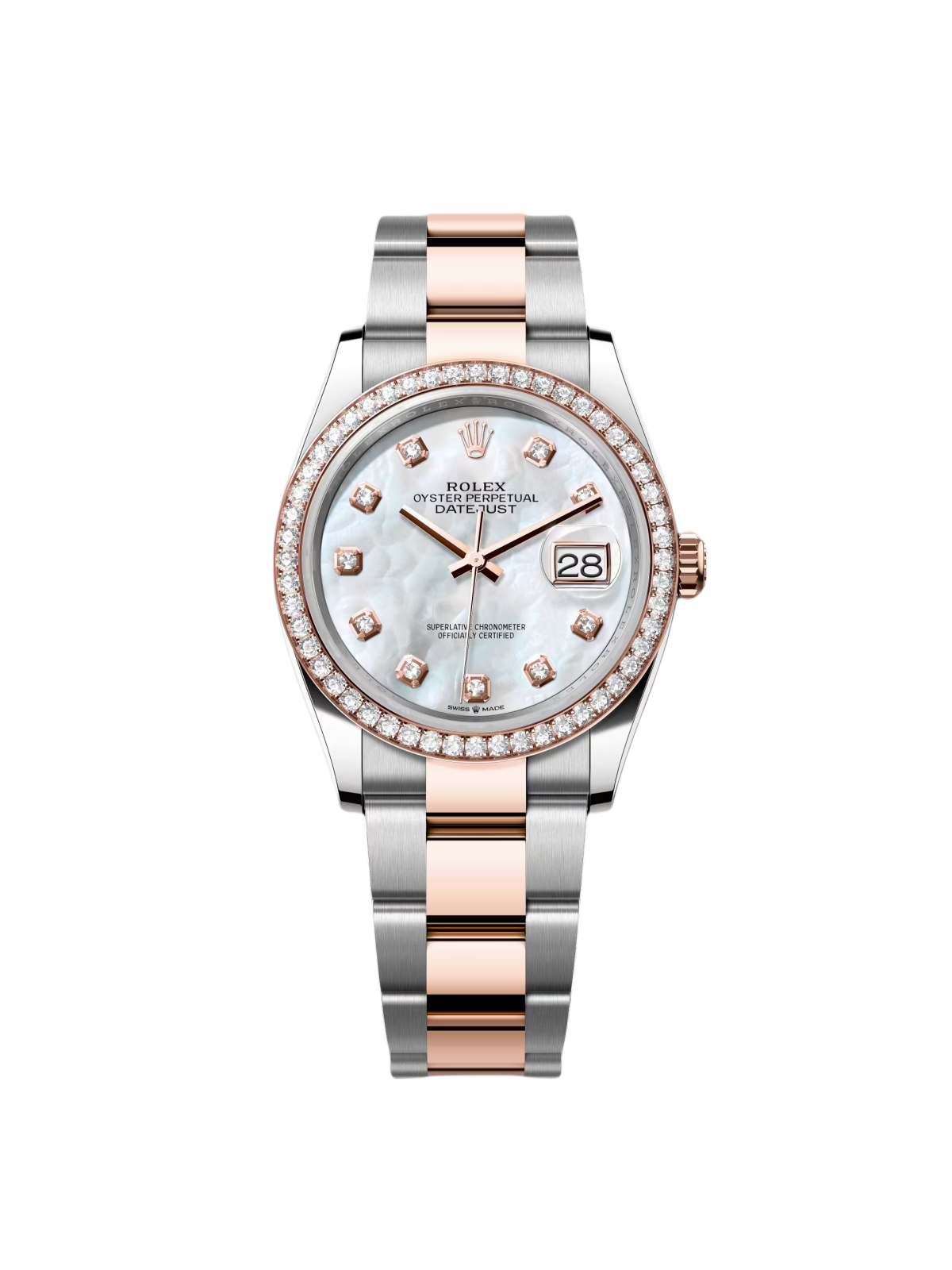 【Super Clone】ROLEX  Datejust 36mm 126281 Mother-of-Pearl Dial Jubilee Bracelet