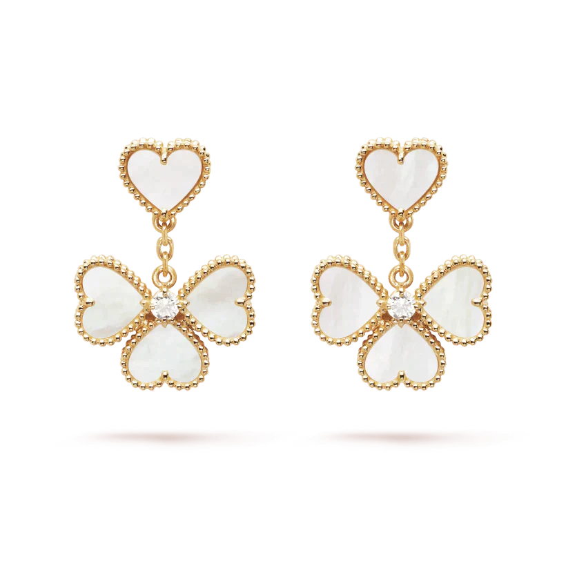 Regalia jewelryCLOVER SWEET WHITE MOP EARRINGS