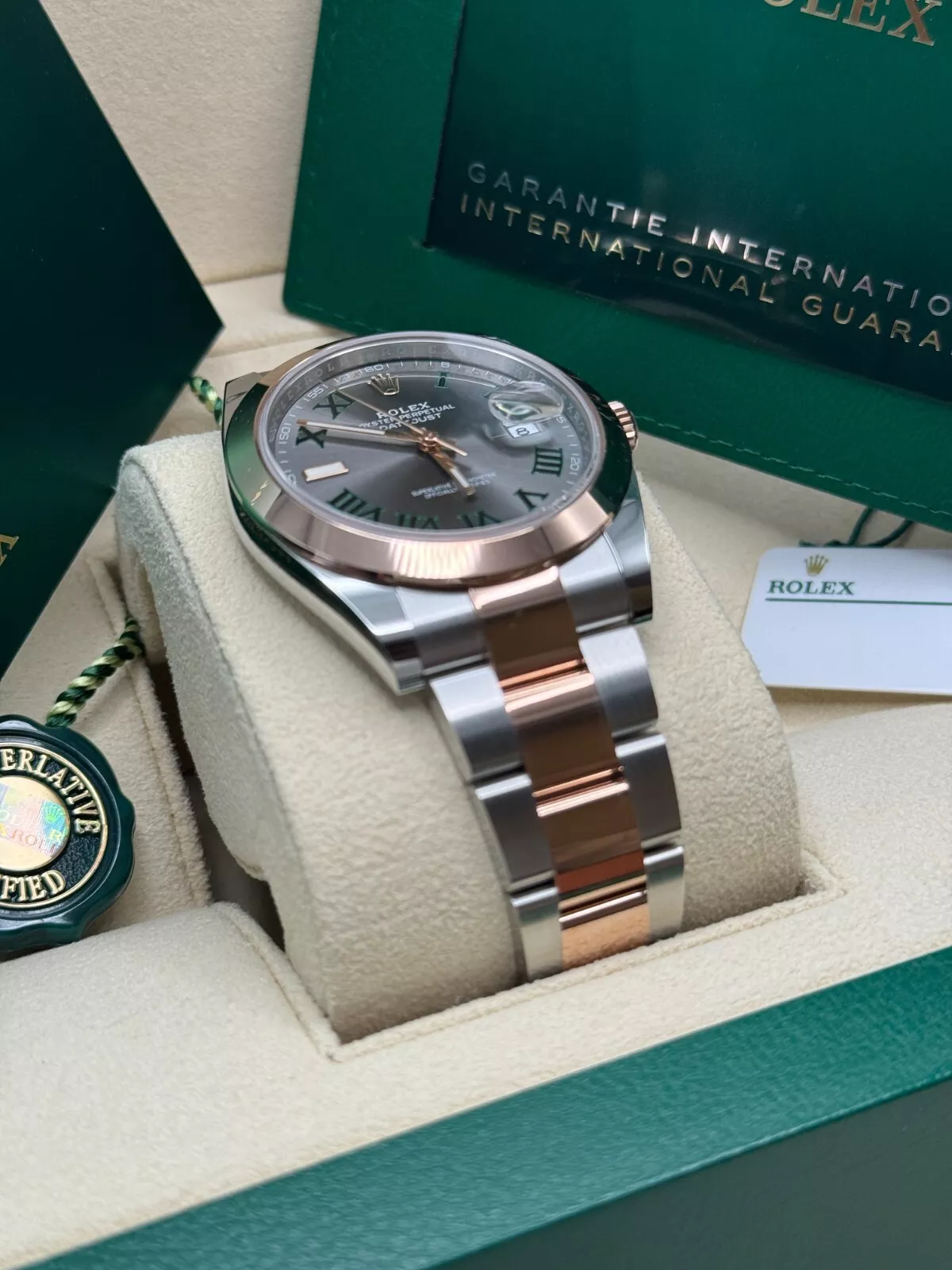 【Super Clone】ROLEX Datejust 41mm 126331 Oyster Band Steel and Everose Gold Men's Watch