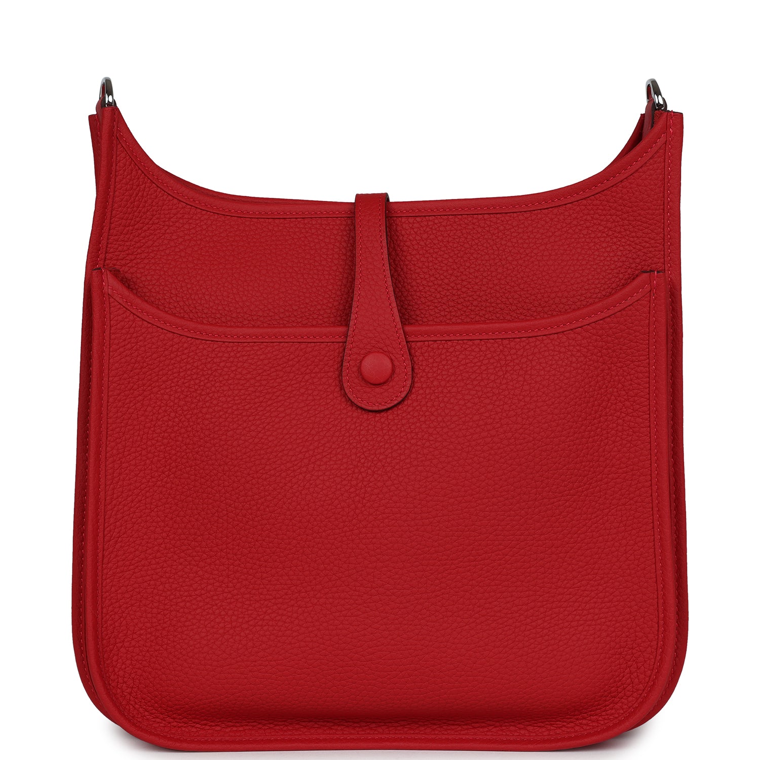 Hermès Evelyne III PM Vermillion Clemence Palladium Hardware