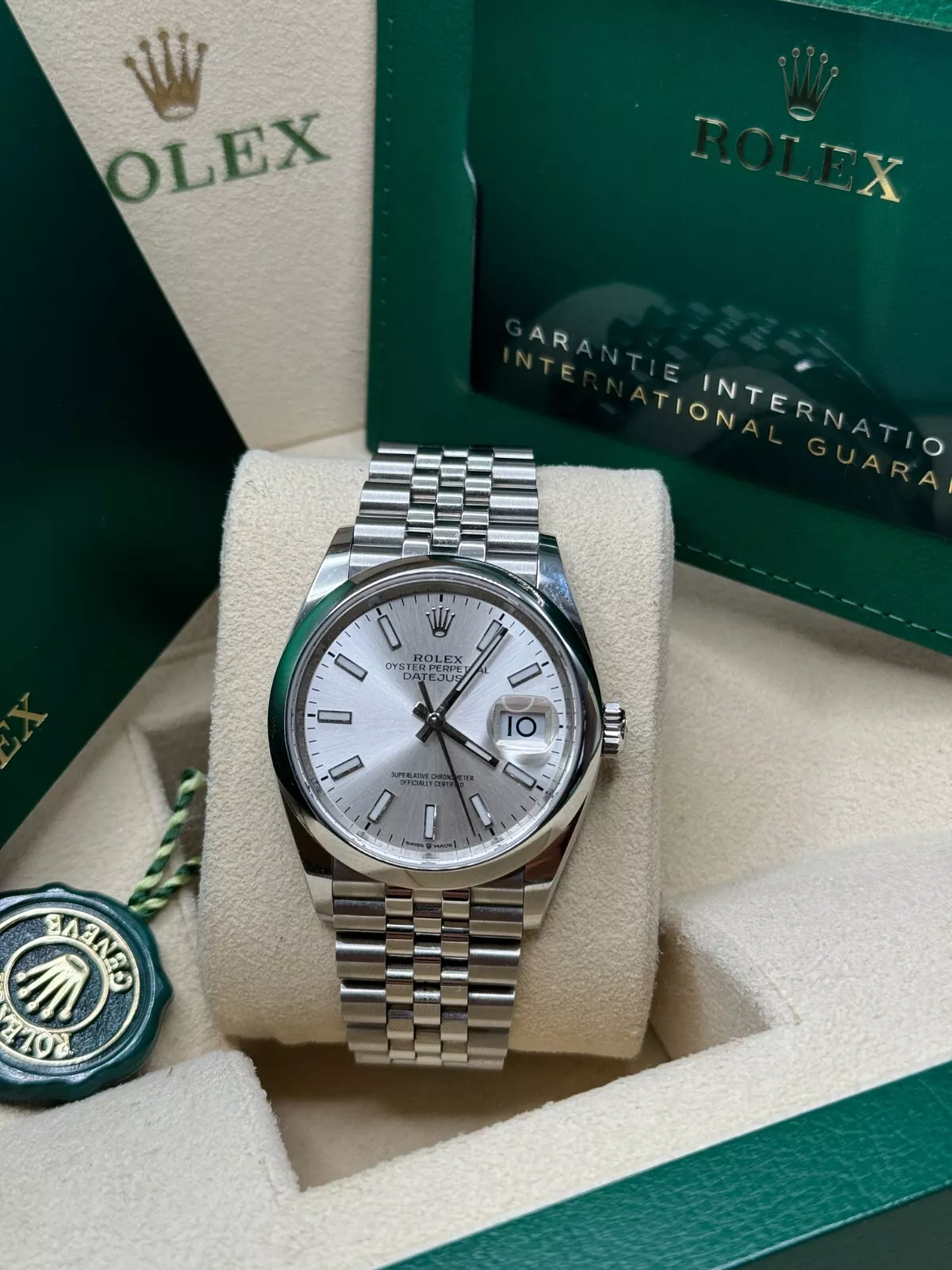 【Super Clone】ROLEX  Datejust 36mm 126200 Oyster Perpetual Silver Dial Jubilee Stainless Steel