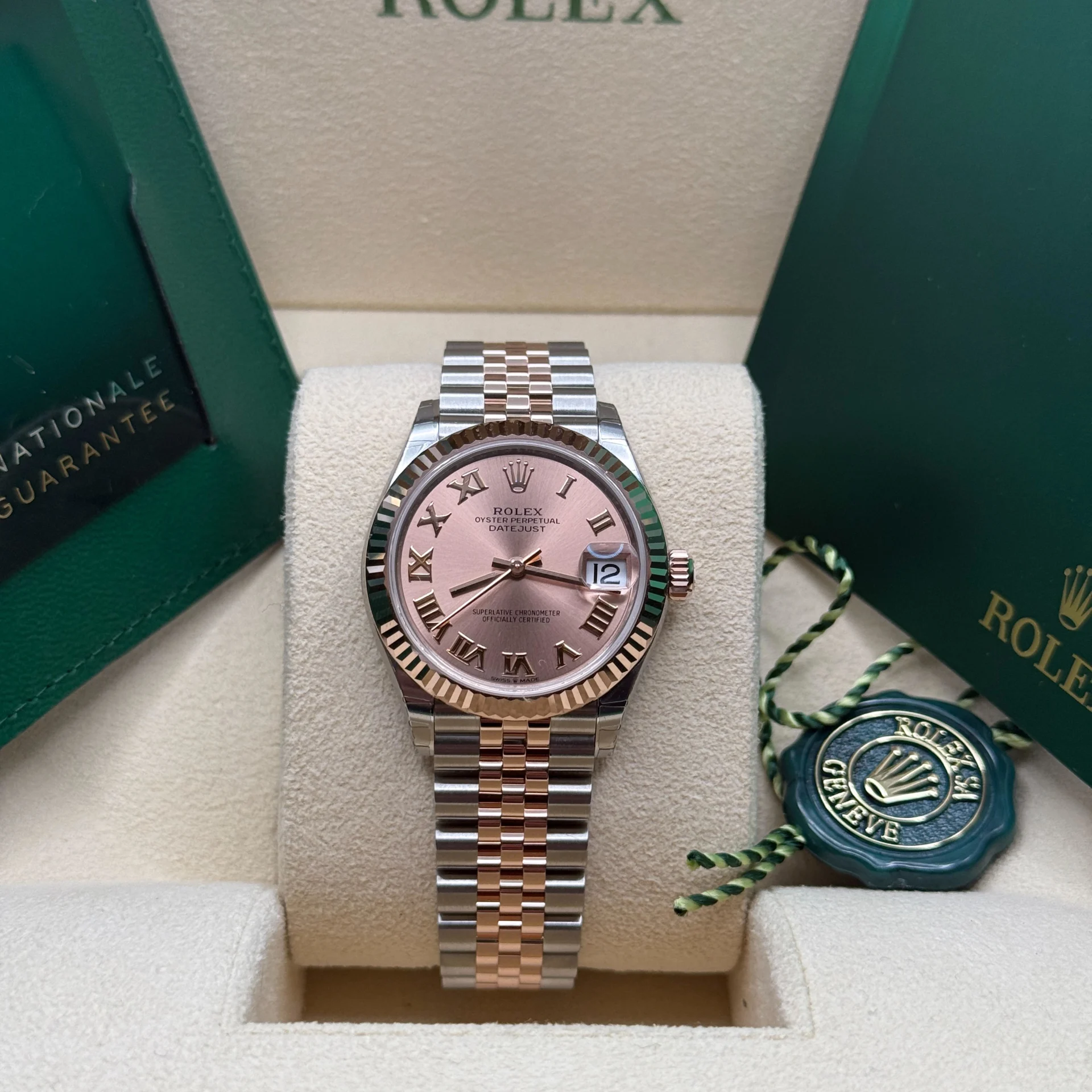 【Super Clone】ROLEX Datejust m278271-0005/0006 Rose 31mm Dial Oyster Bracelet Watch