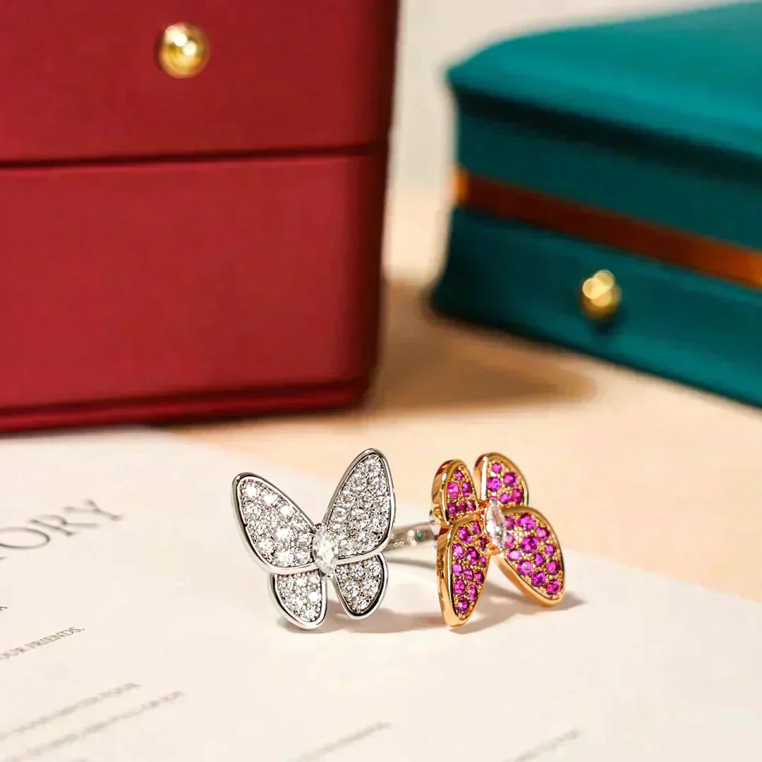 Regalia jewelryTWIN BUTTERFLY DIAMOND RING
