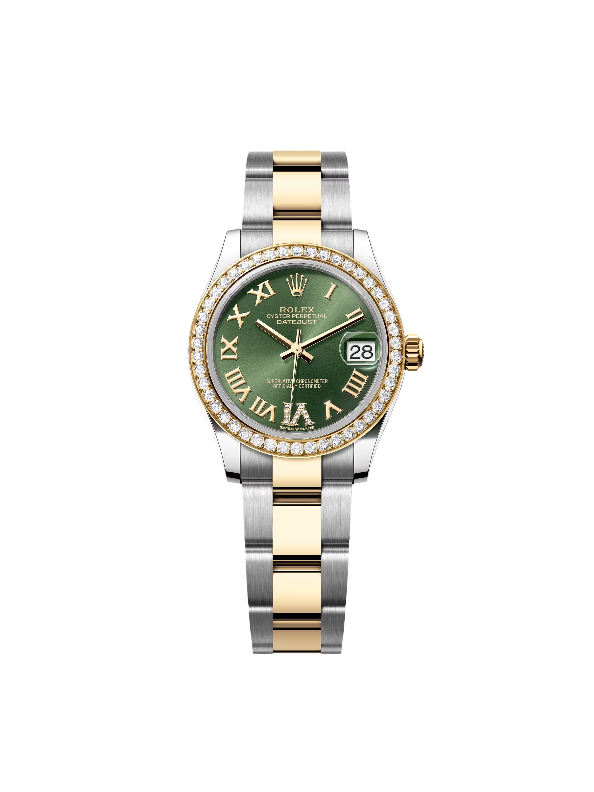 【Super Clone】ROLEX  Datejust m278383RBR-0015/0016 31mm Olive Green Dial Oyster Bracelet