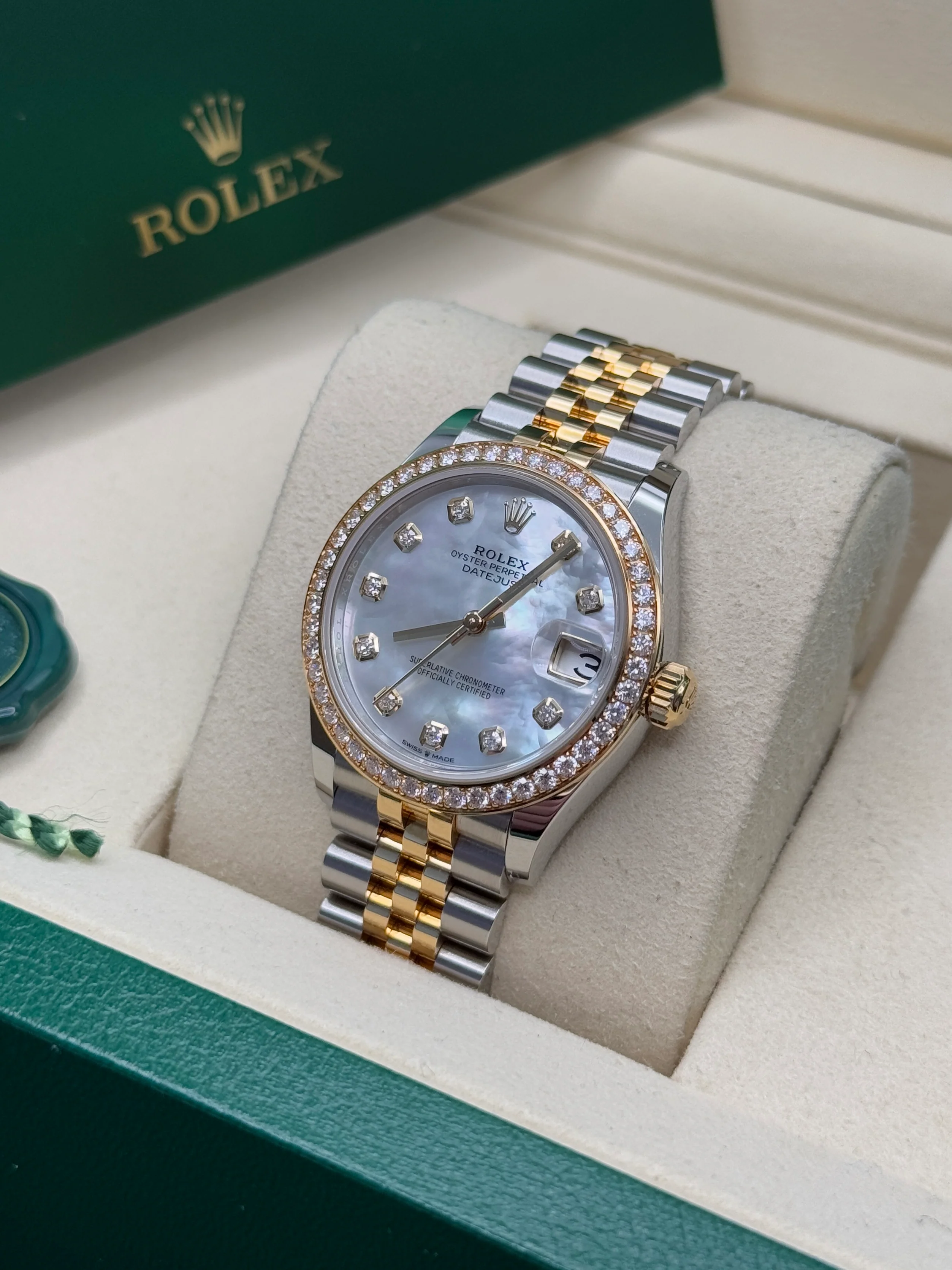 【Super Clone】ROLEX Datejust m278383-0027/0028 31mm Mother of Pearl Dial Oyster Bracelet