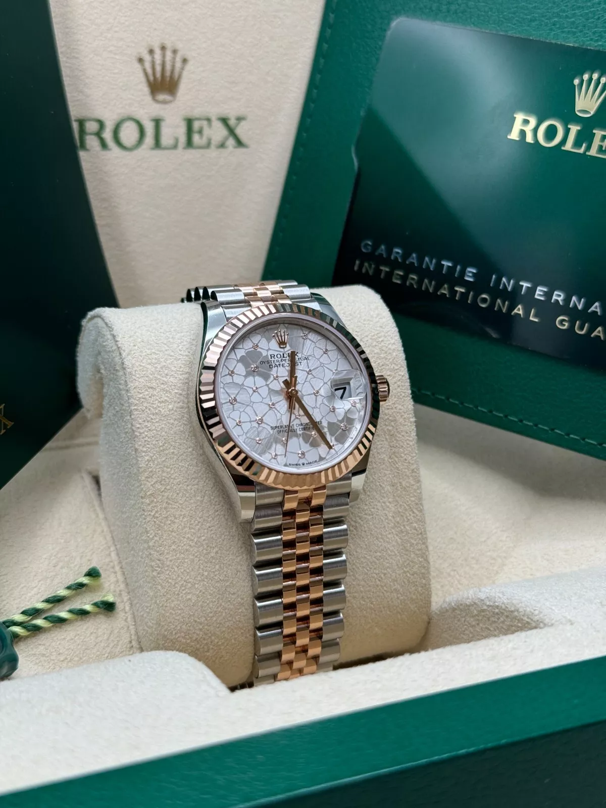 【Super Clone】RLX Datejust m278271-0031/0032 Silver Floral Motif 31mm Dial Oyster Bracelet Watch