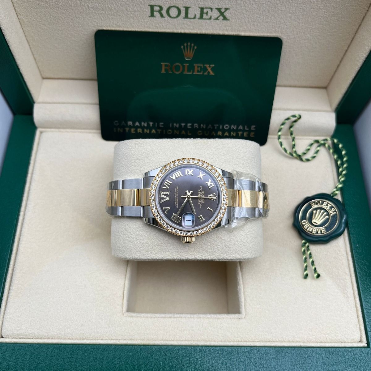 【Super Clone】ROLEX Datejust m278383RBR-0017/0018 31mm Dark Grey Dial Oyster Bracelet