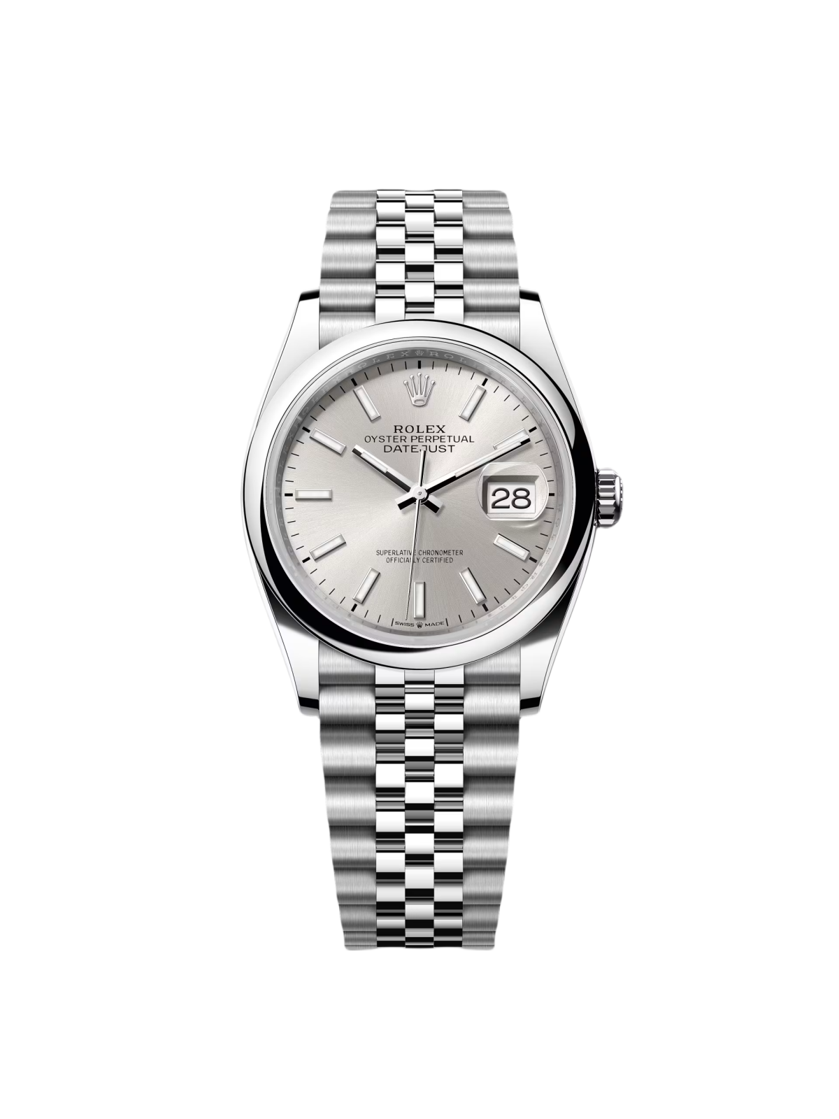 【Super Clone】ROLEX  Datejust 36mm 126200 Oyster Perpetual Silver Dial Jubilee Stainless Steel