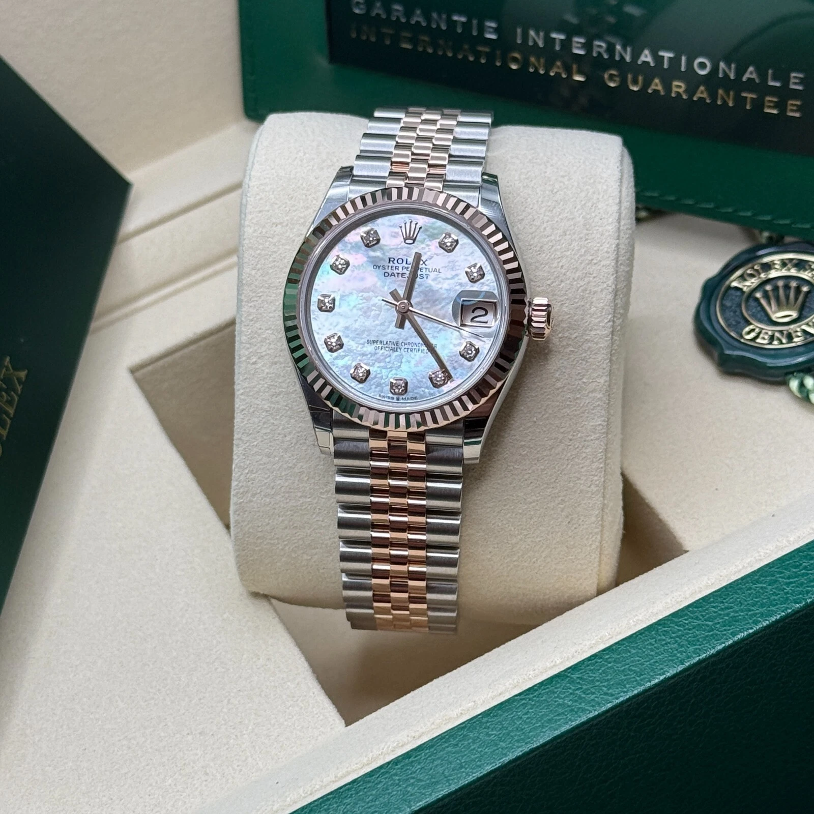 【Super Clone】ROLEX Datejust m278271-0025/0026 White Mother-of-Pearl 31mm Dial Oyster Bracelet Watch