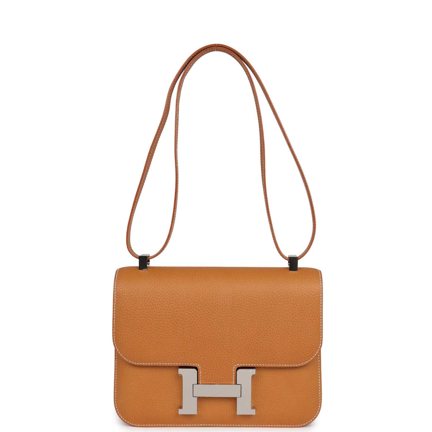Hermès Constance 1-24 Naturel Sable Vache Naturel Graine Palladium Hardware
