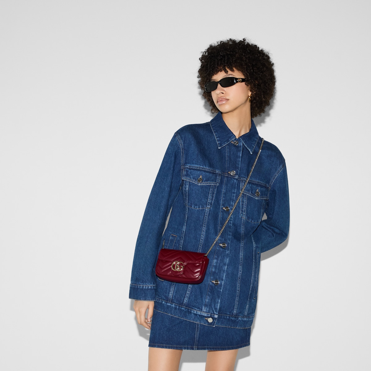 GG Marmont Leather Super Mini Bag