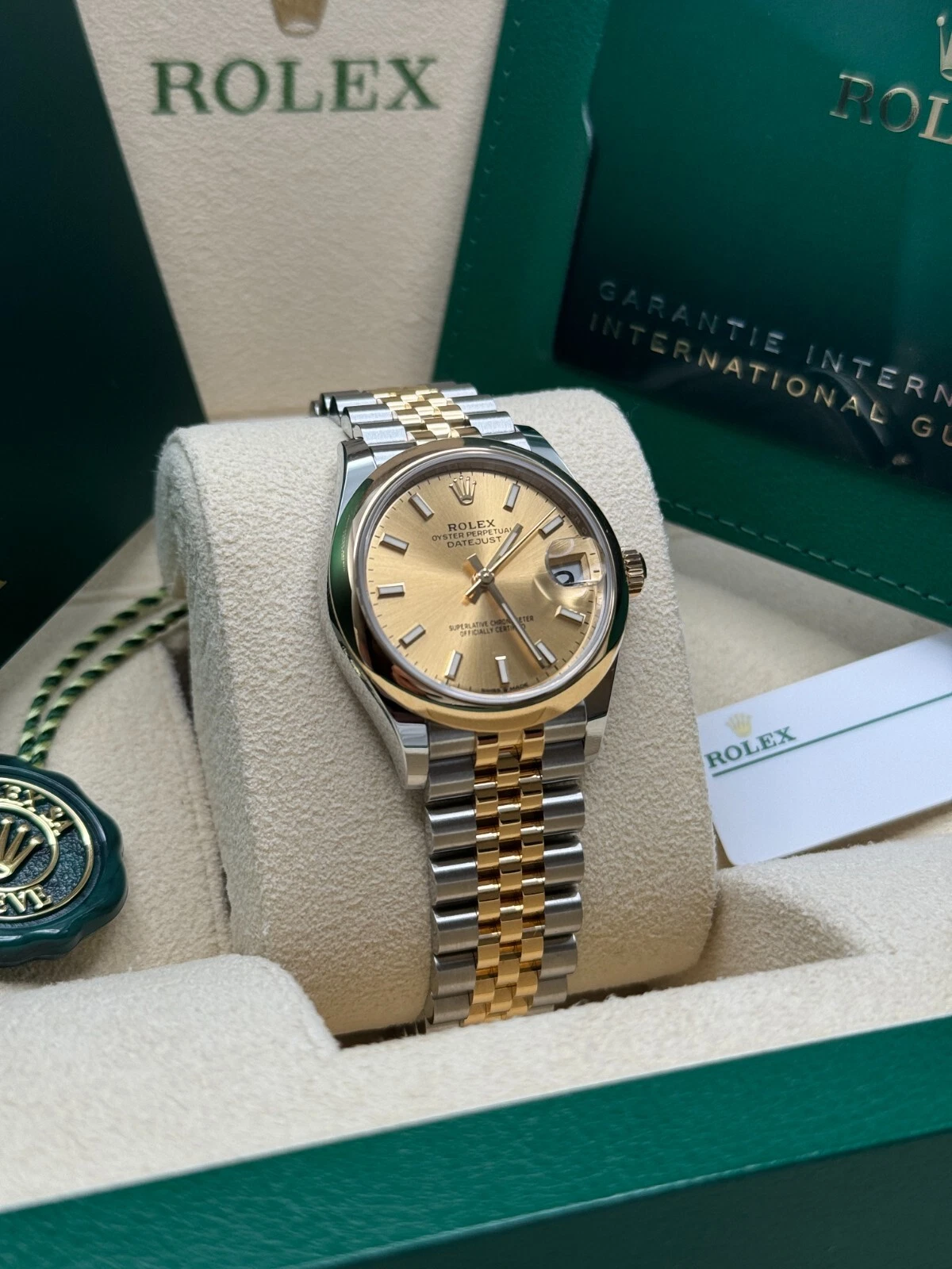 【Super Clone】ROLEX Datejust m278243-0013/0014  31mm Champagne Dial Yellow Rolesor Oyster Watch