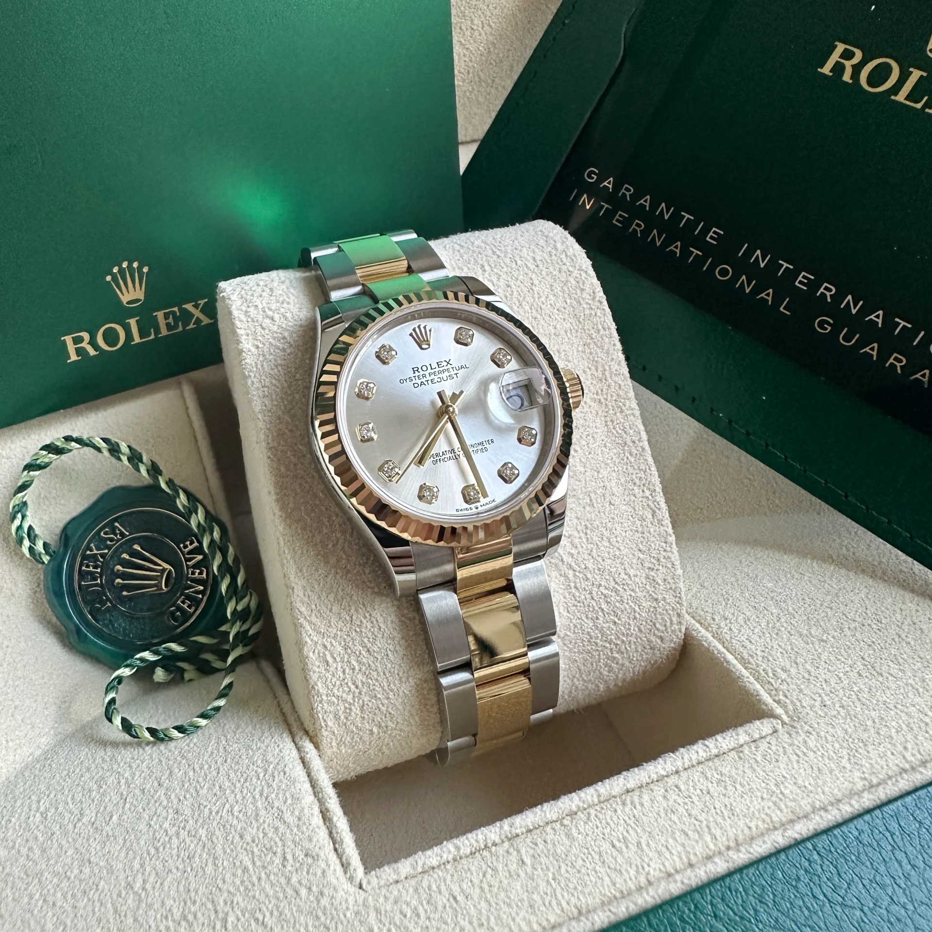 【Super Clone】ROLEX Datejust m278273-0019/0020 31mm Silver Dial Stainless Steel and Yellow Gold Oyster Watch