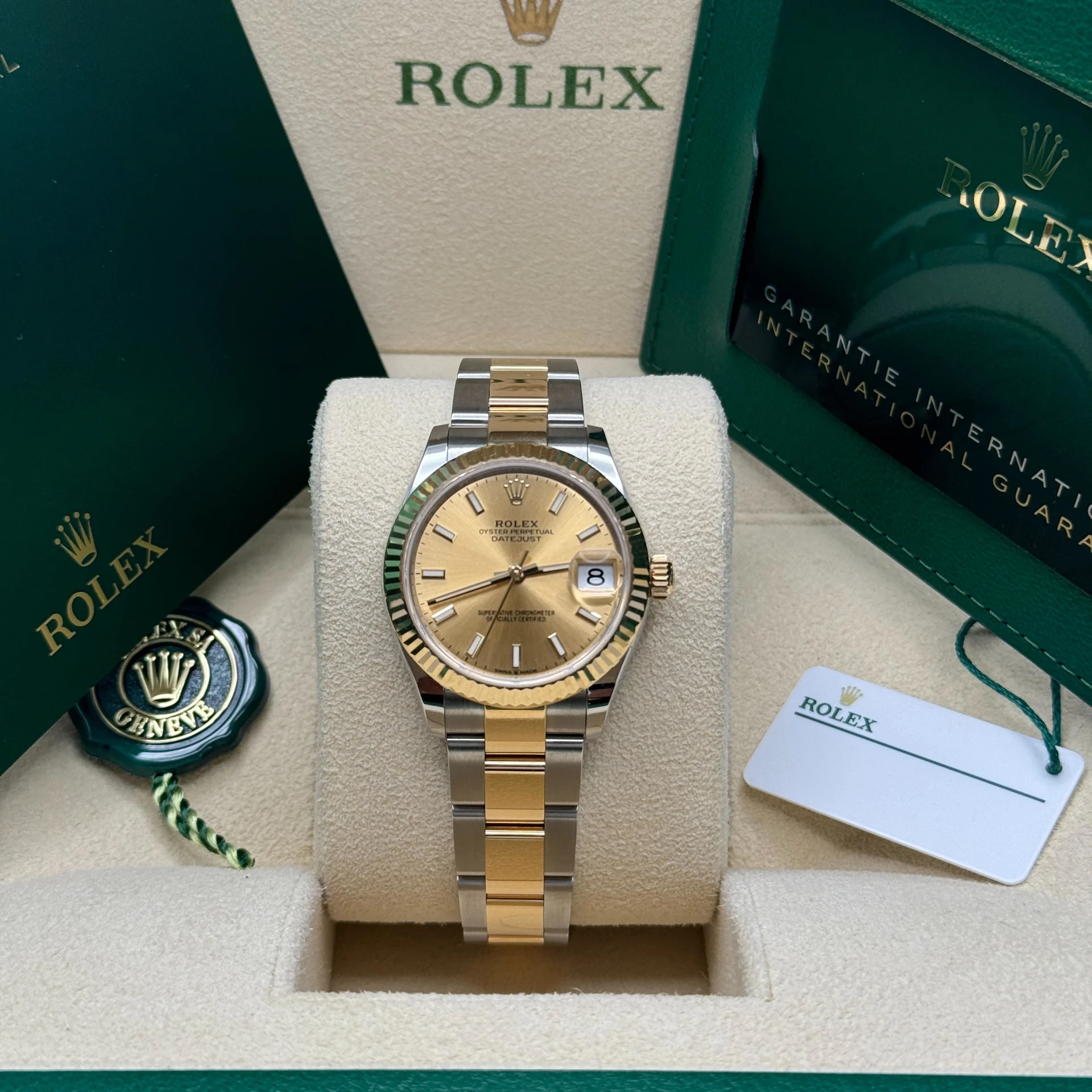 【Super Clone】ROLEX Datejust m278273-0013/0014 31mm Champagne Dial Stainless Steel and Yellow Gold Oyster Watch
