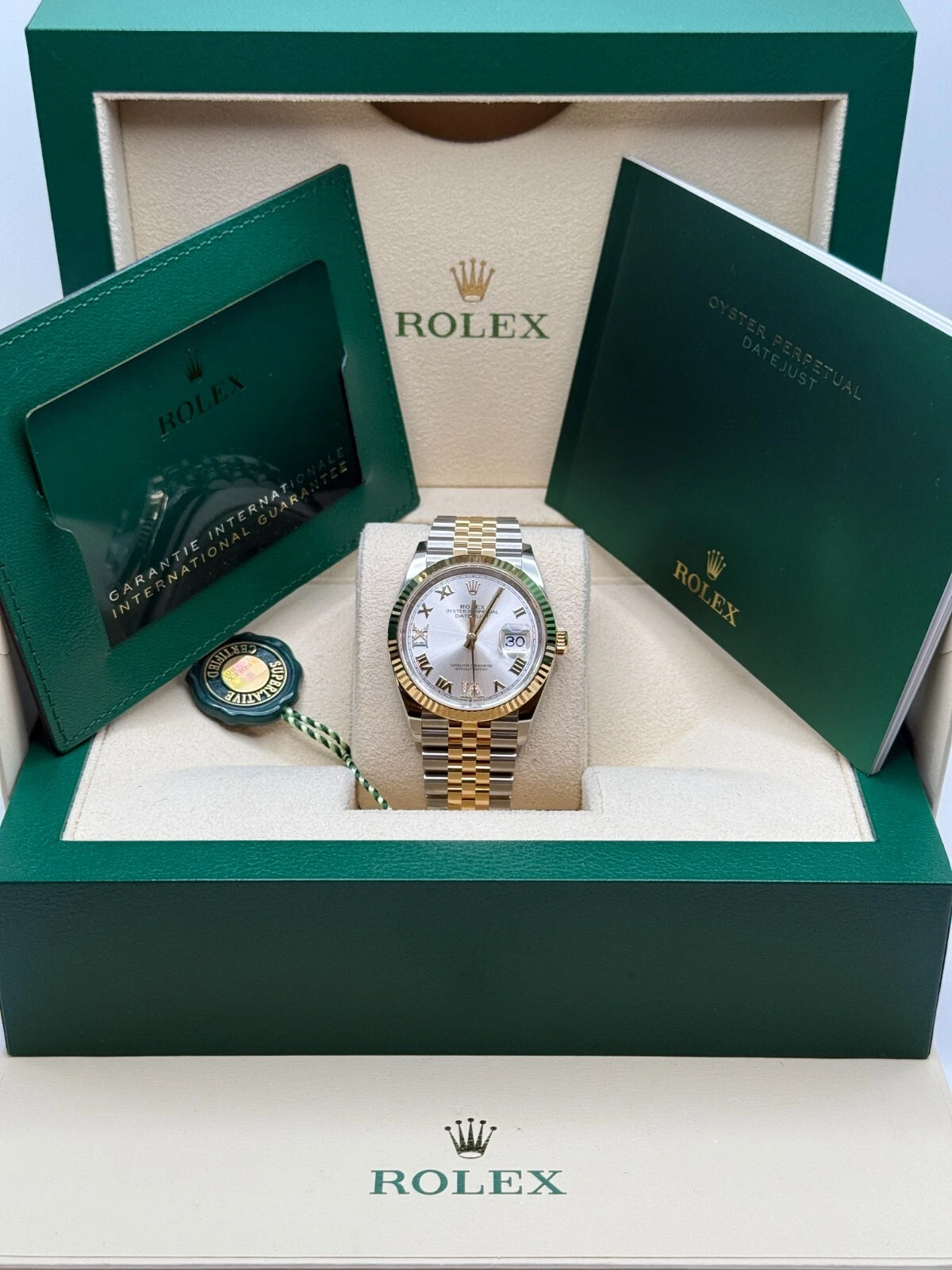 【Super Clone】ROLEX  Datejust 36mm 126233 Silver Dial Jubilee Bracelet Watch