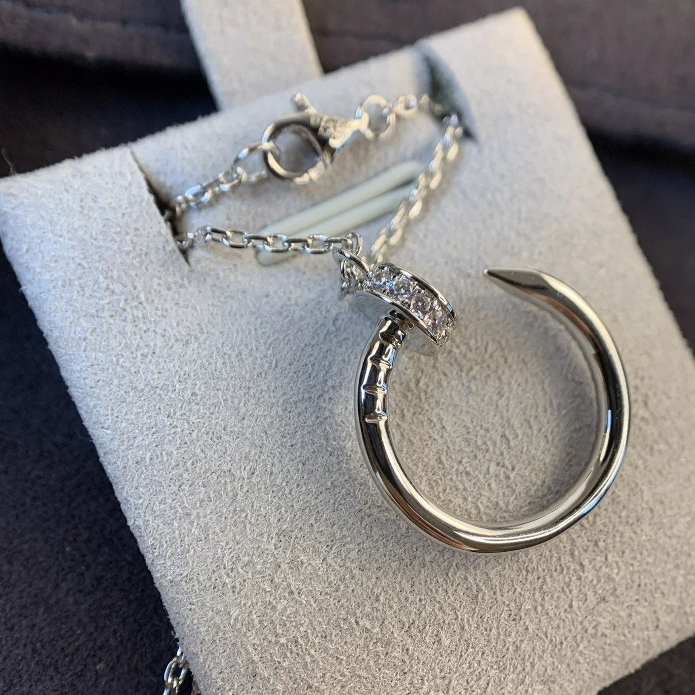 Regalia jewelryJUSTE NECKLACE SILVER DIAMONDS